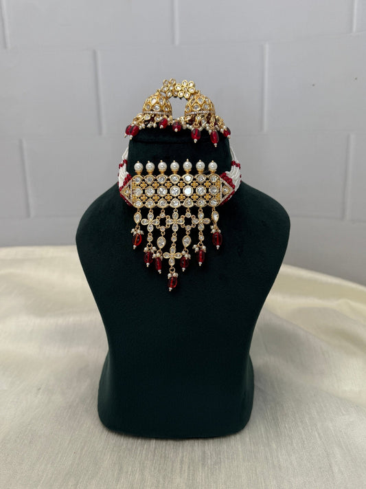 Designer Kundan Choker Necklace 1092 - Mahilas