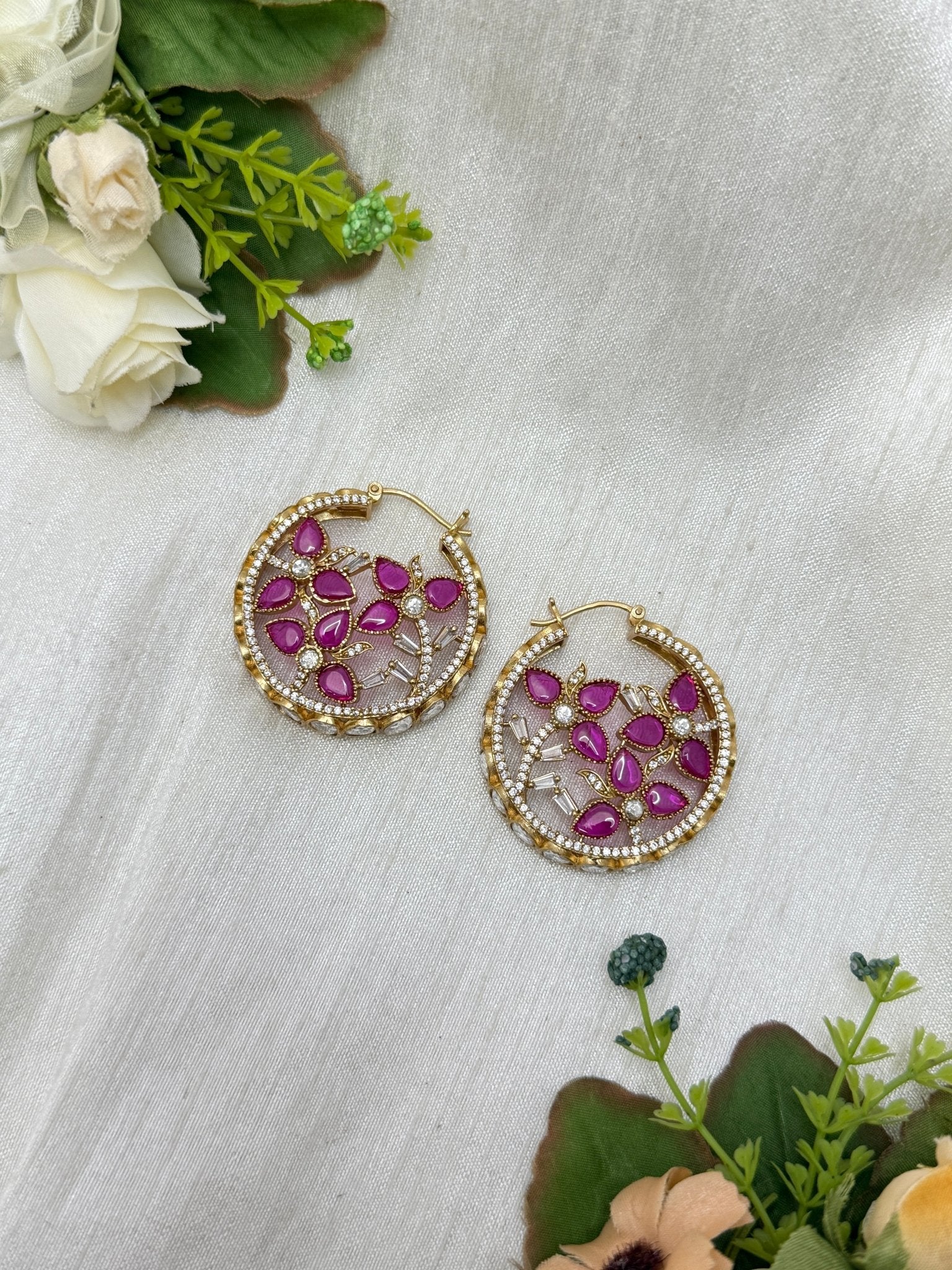 Designer Kundan Earrings 1171 - Mahilas
