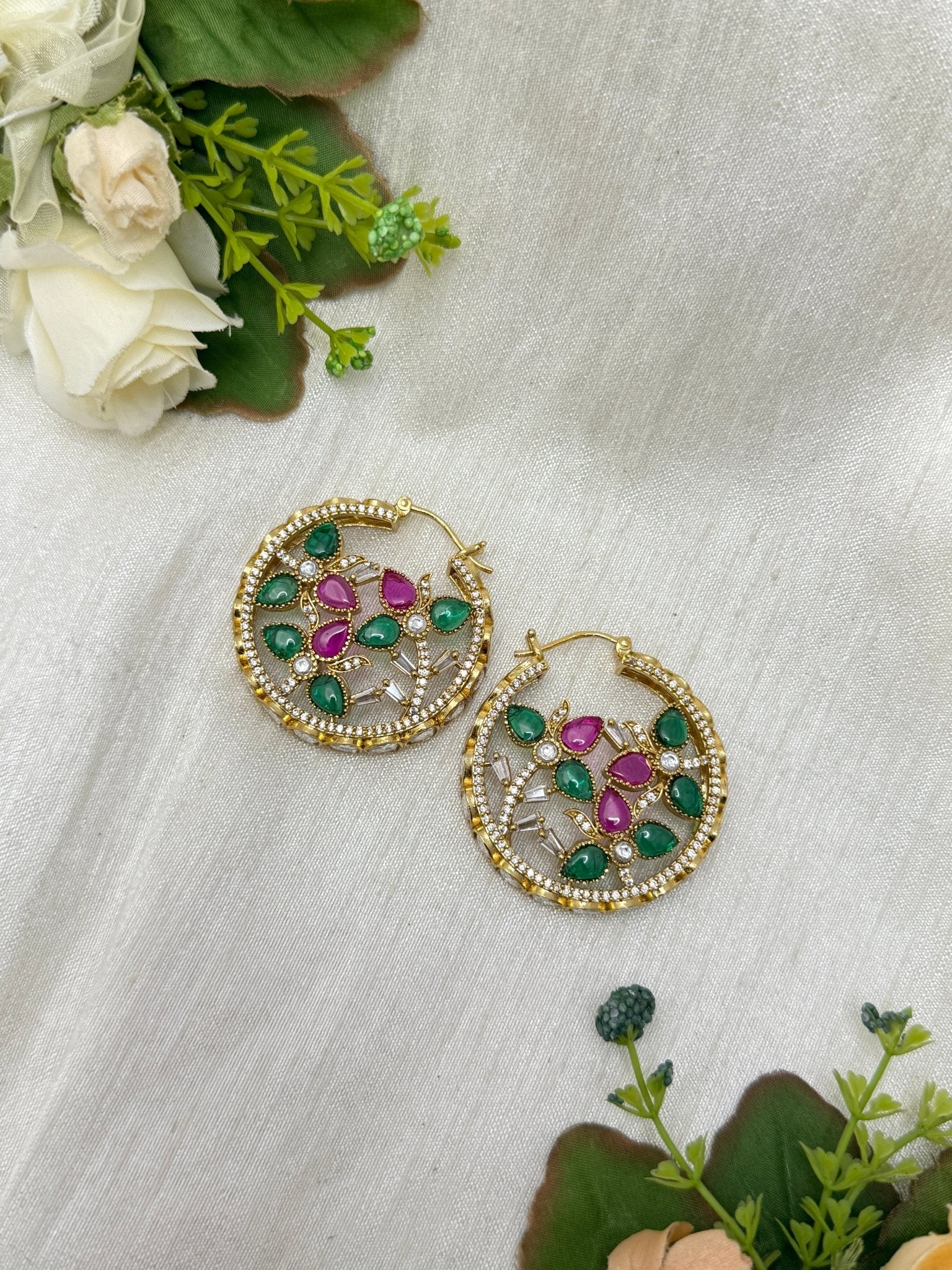 Designer Kundan Earrings 1172 - Mahilas