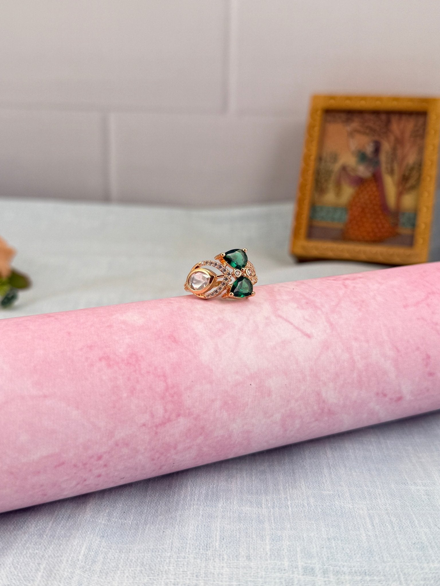 Designer Kundan Finger Ring 232 - Mahilas