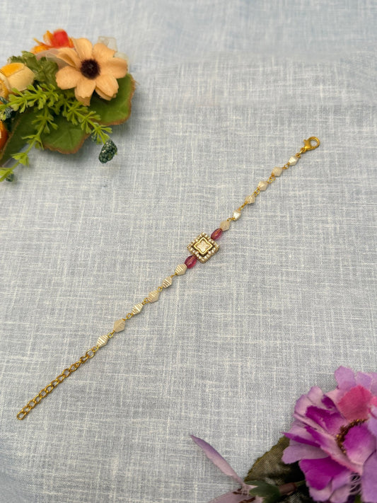 Designer Raksha Bandhan Stone Rakhi 002 - Mahilas