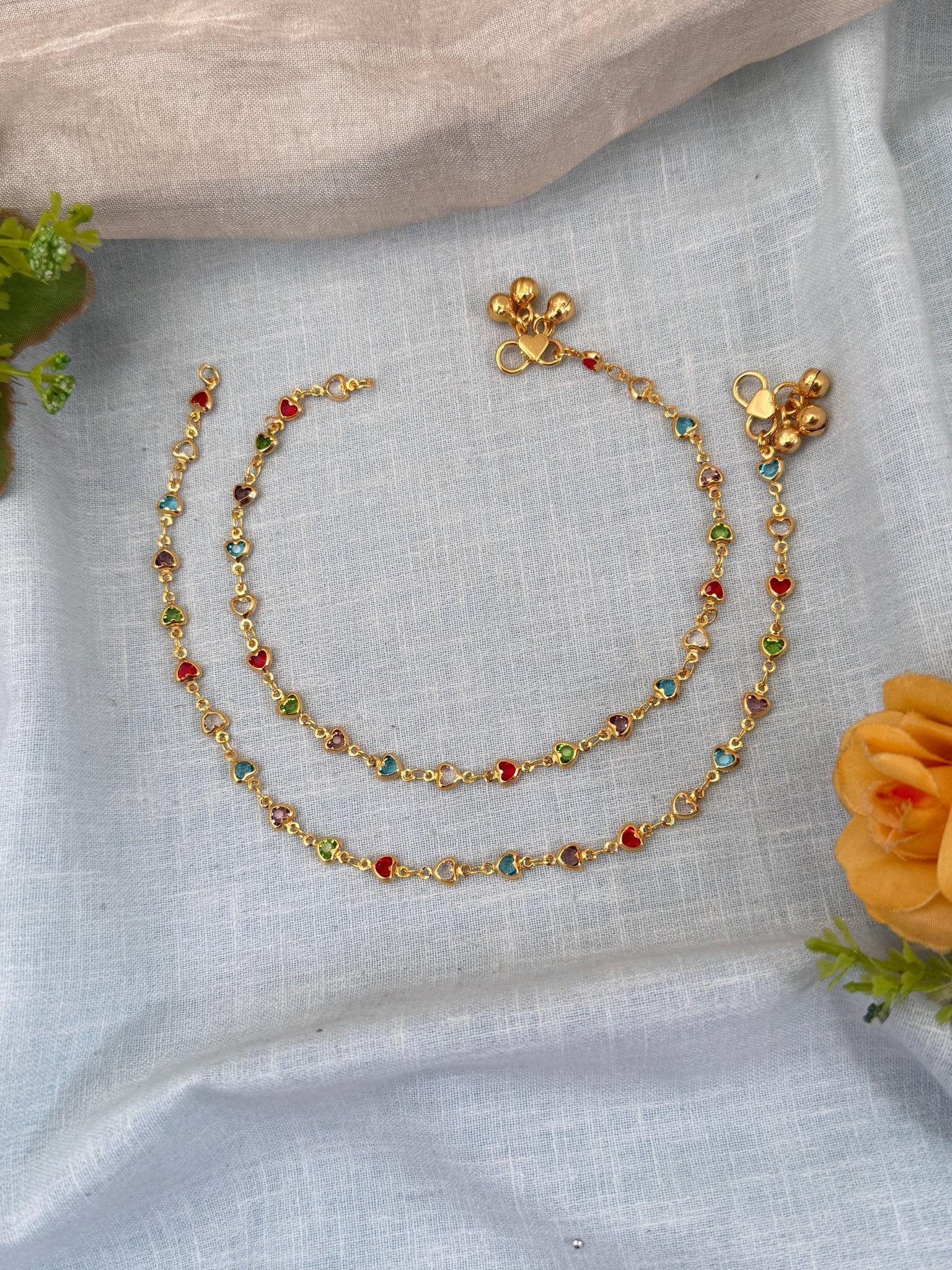 Designer Stone Anklet Payal 0280 - Mahilas