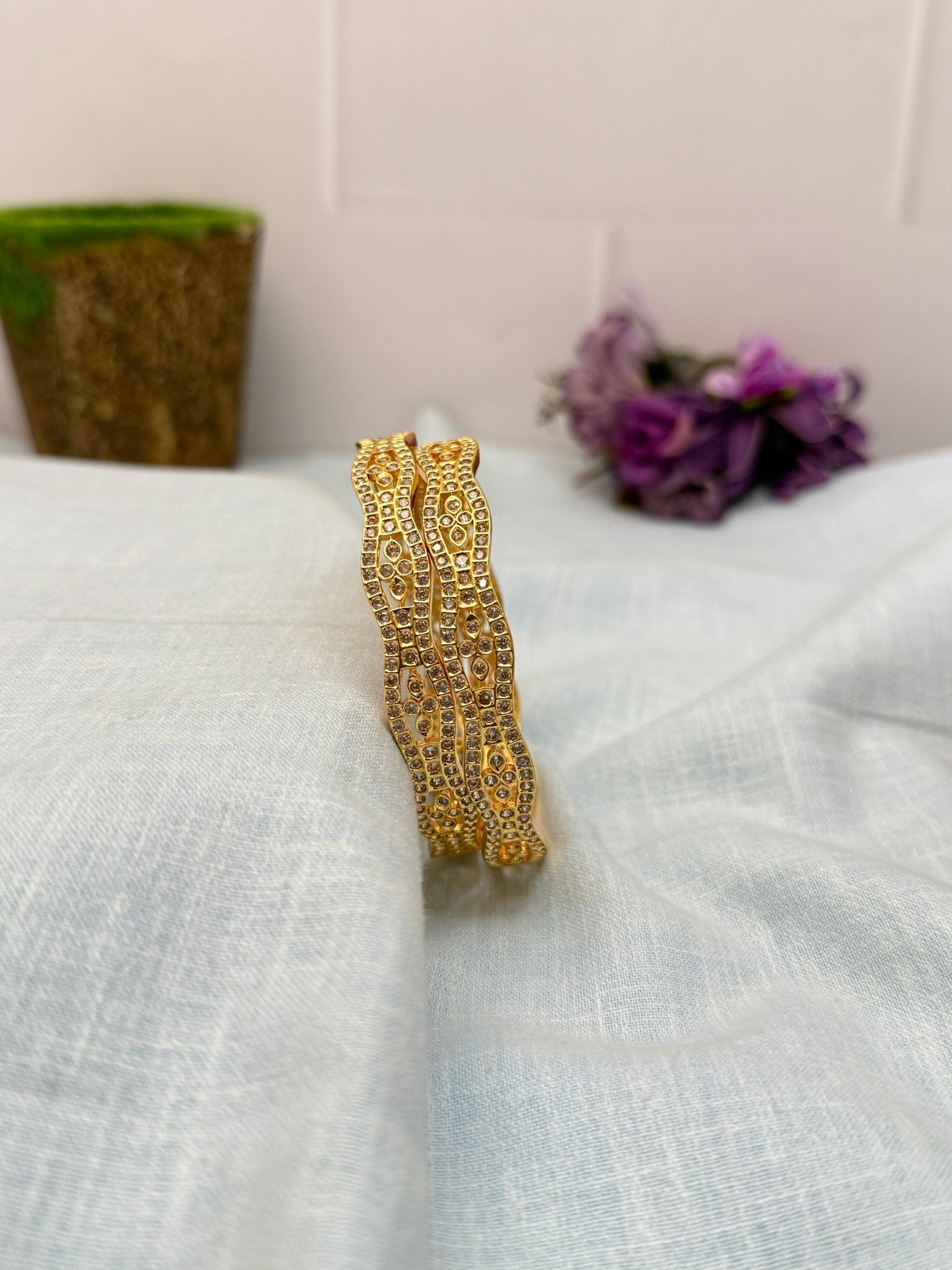 Designer Stone Bangles 6916 - Mahilas