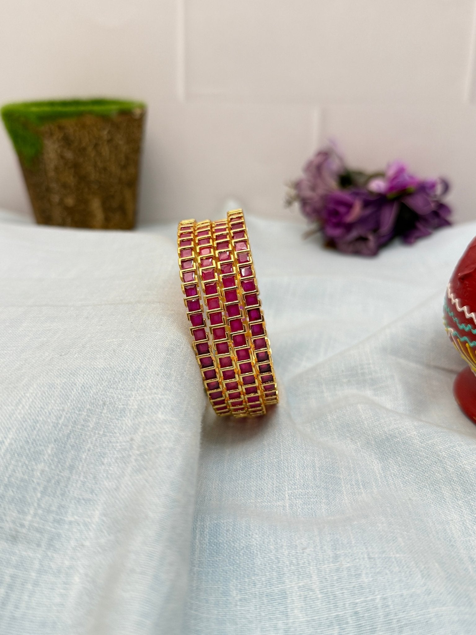 Designer Stone Bangles 6920 - Mahilas