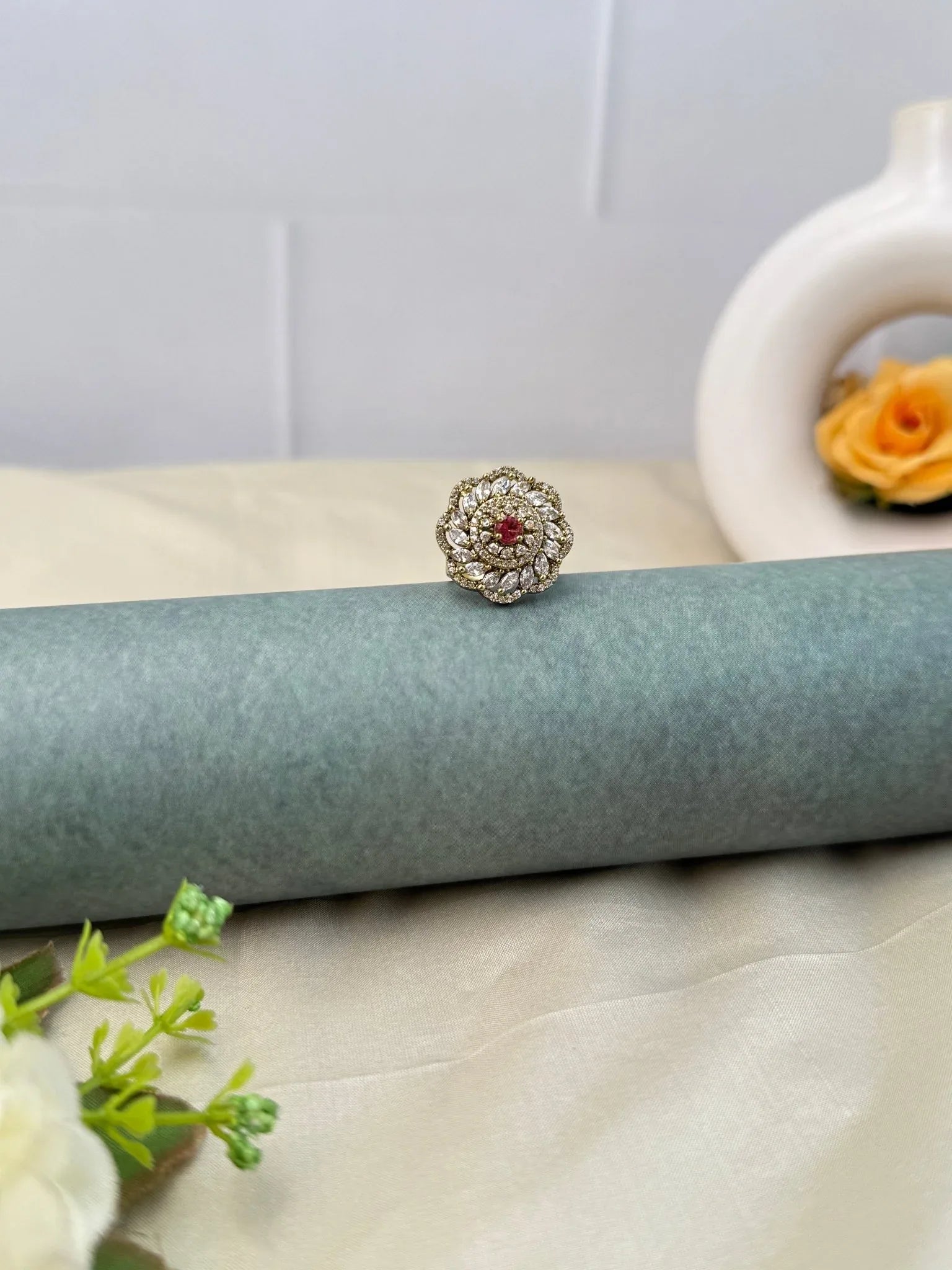 Designer Stone Finger Ring 350 - Mahilas