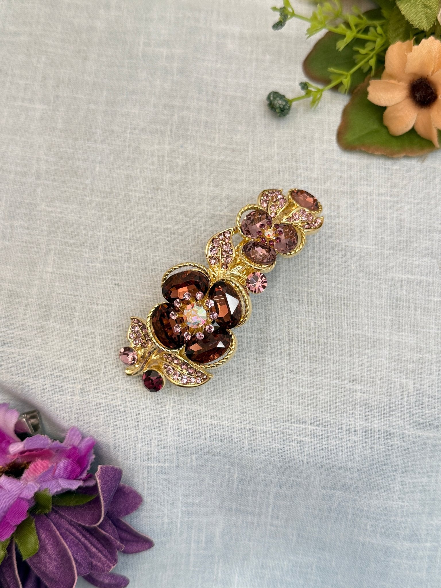 Designer Stone Hair Clip 109 - Mahilas