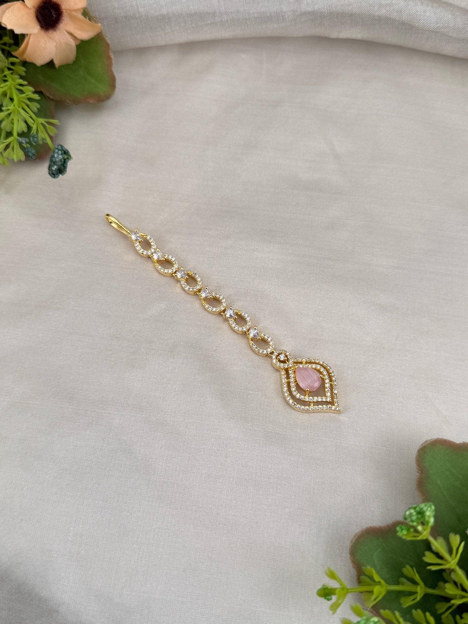 Designer Stone Maang Tikka Mathapati 4229 - Mahilas