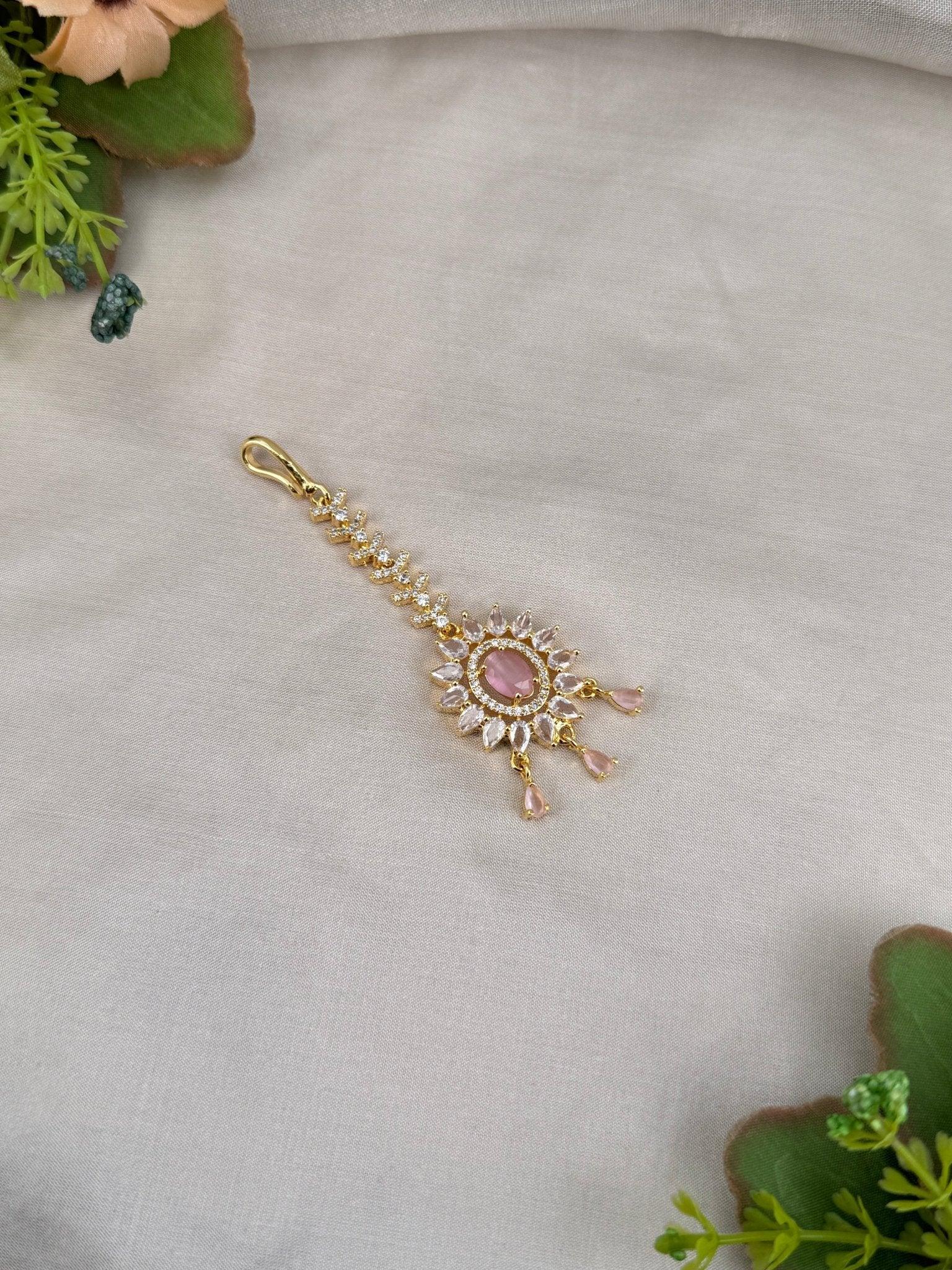 Designer Stone Maang Tikka Mathapati 4230 - Mahilas