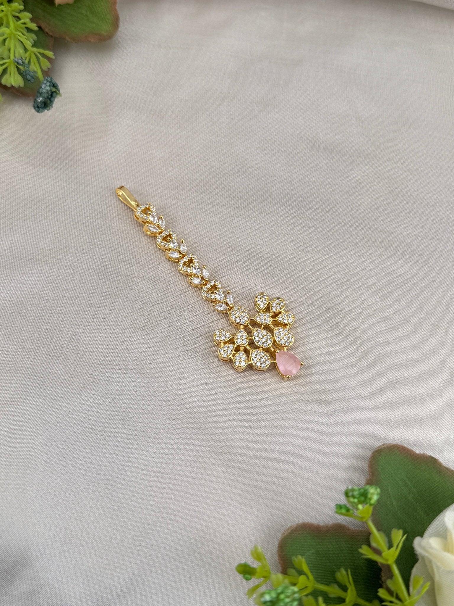 Designer Stone Maang Tikka Mathapati 4239 - Mahilas
