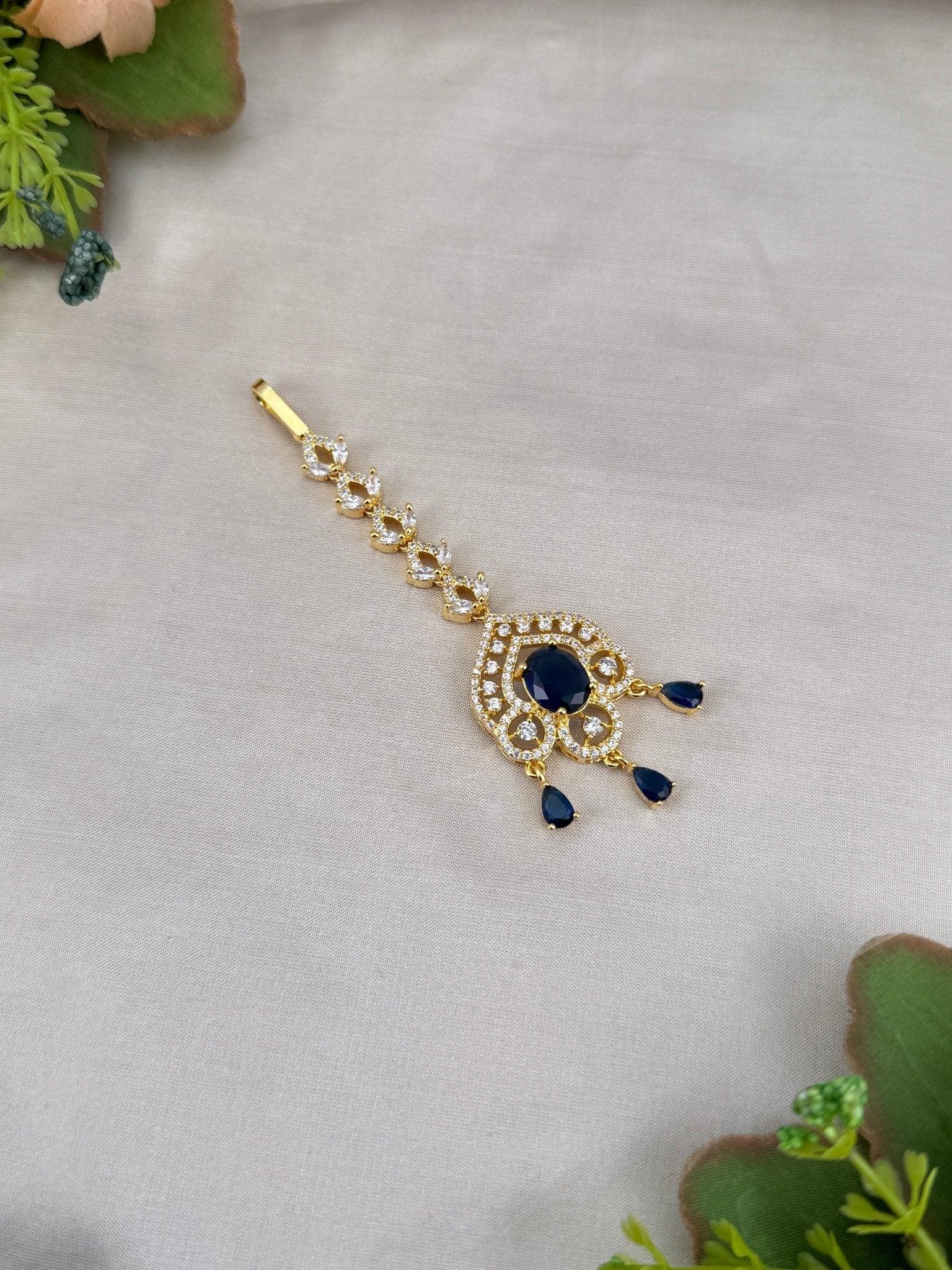 Designer Stone Maang Tikka Mathapati 4243 - Mahilas