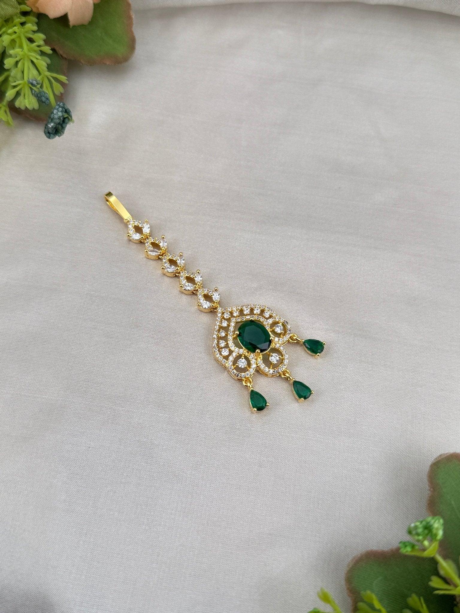Designer Stone Maang Tikka Mathapati 4244 - Mahilas