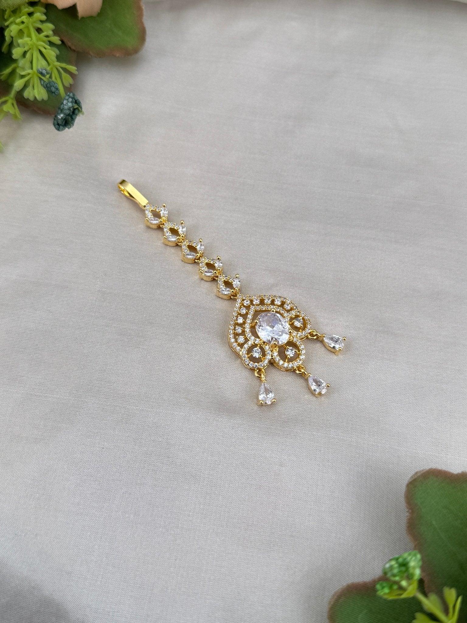 Designer Stone Maang Tikka Mathapati 4245 - Mahilas
