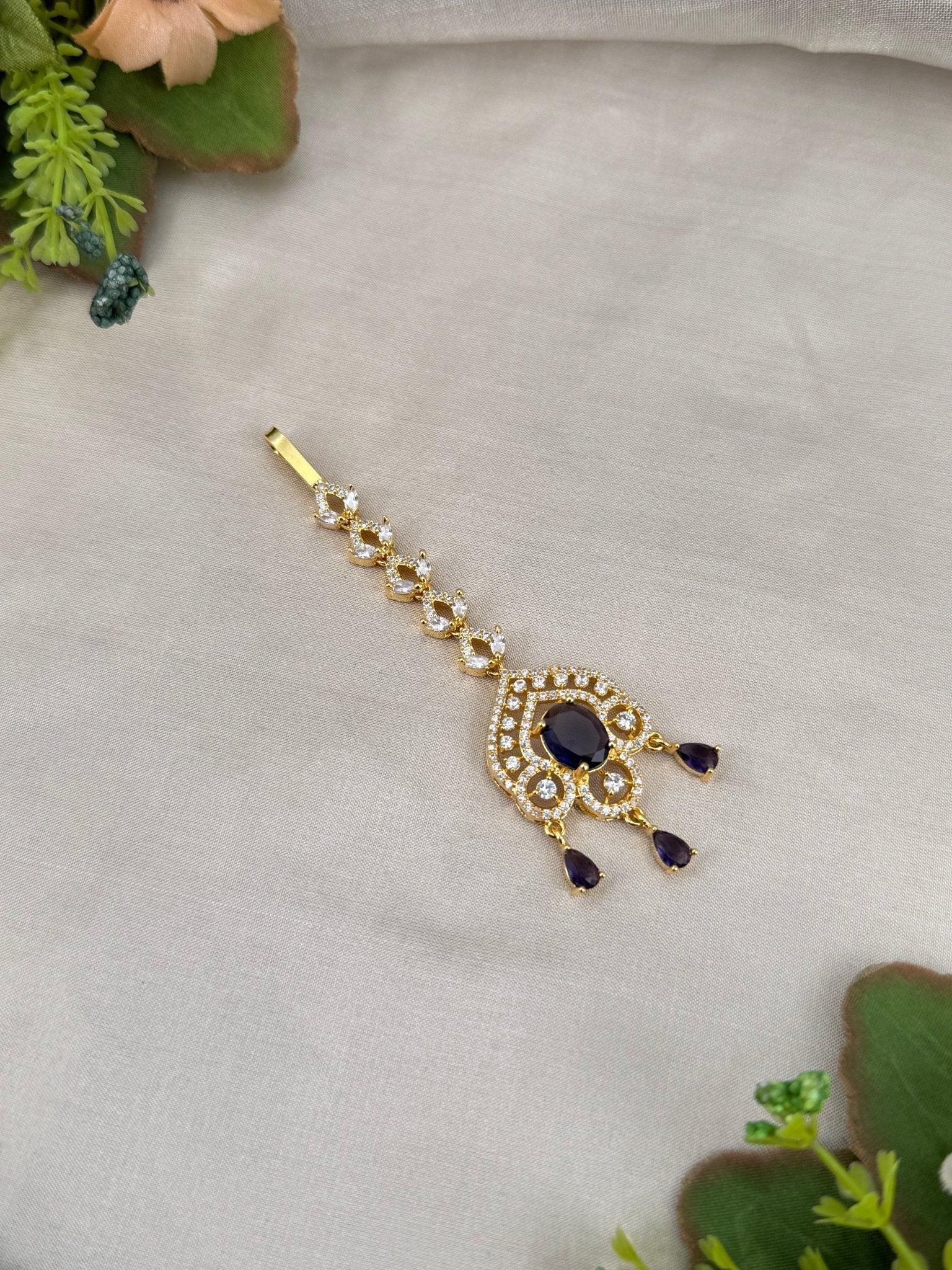 Designer Stone Maang Tikka Mathapati 4248 - Mahilas