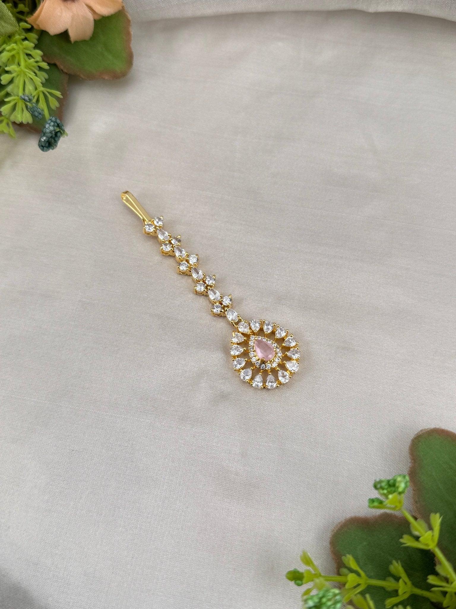 Designer Stone Maang Tikka Mathapati 4250 - Mahilas