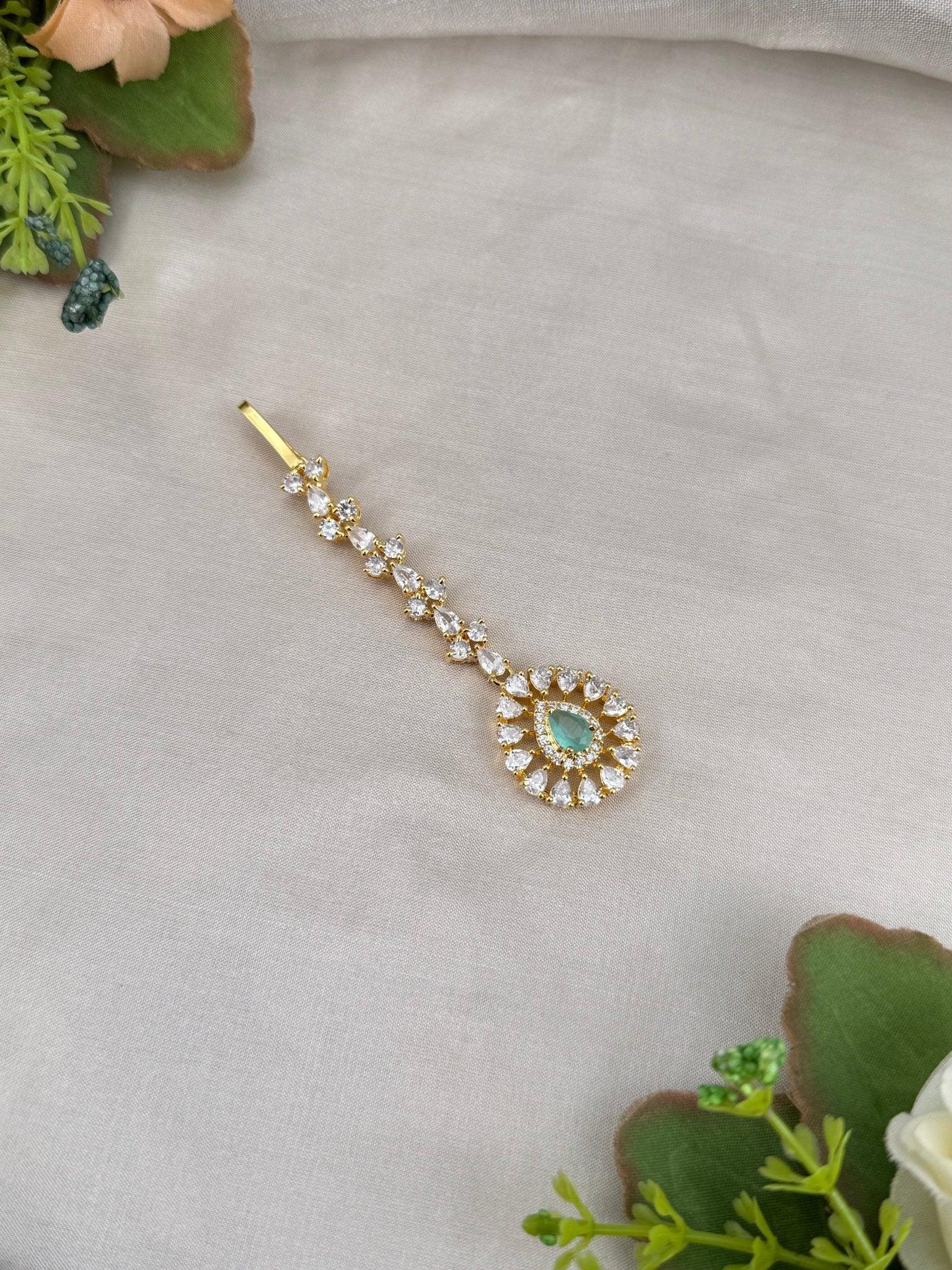 Designer Stone Maang Tikka Mathapati 4252 - Mahilas