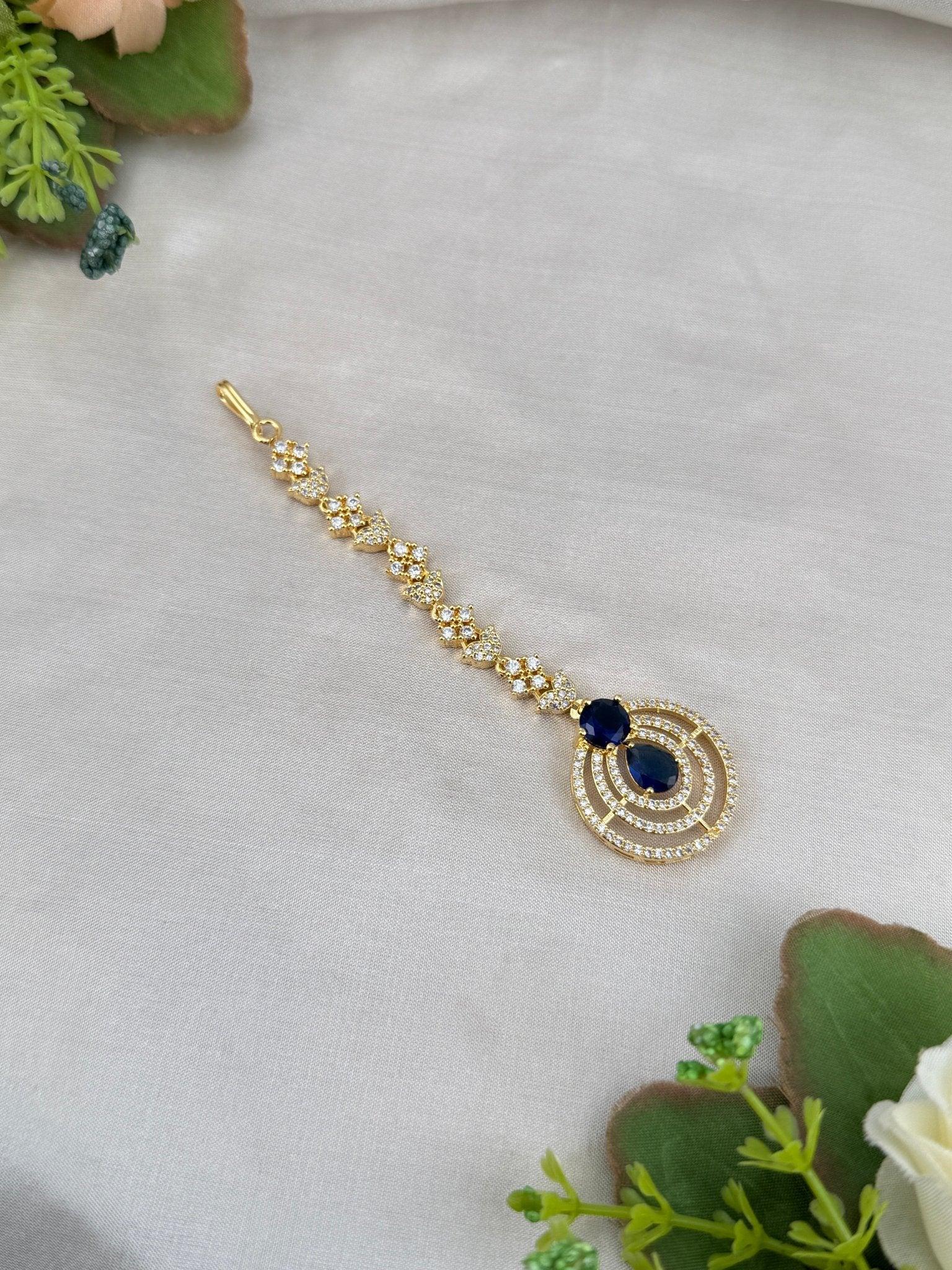 Designer Stone Maang Tikka Mathapati 4256 - Mahilas