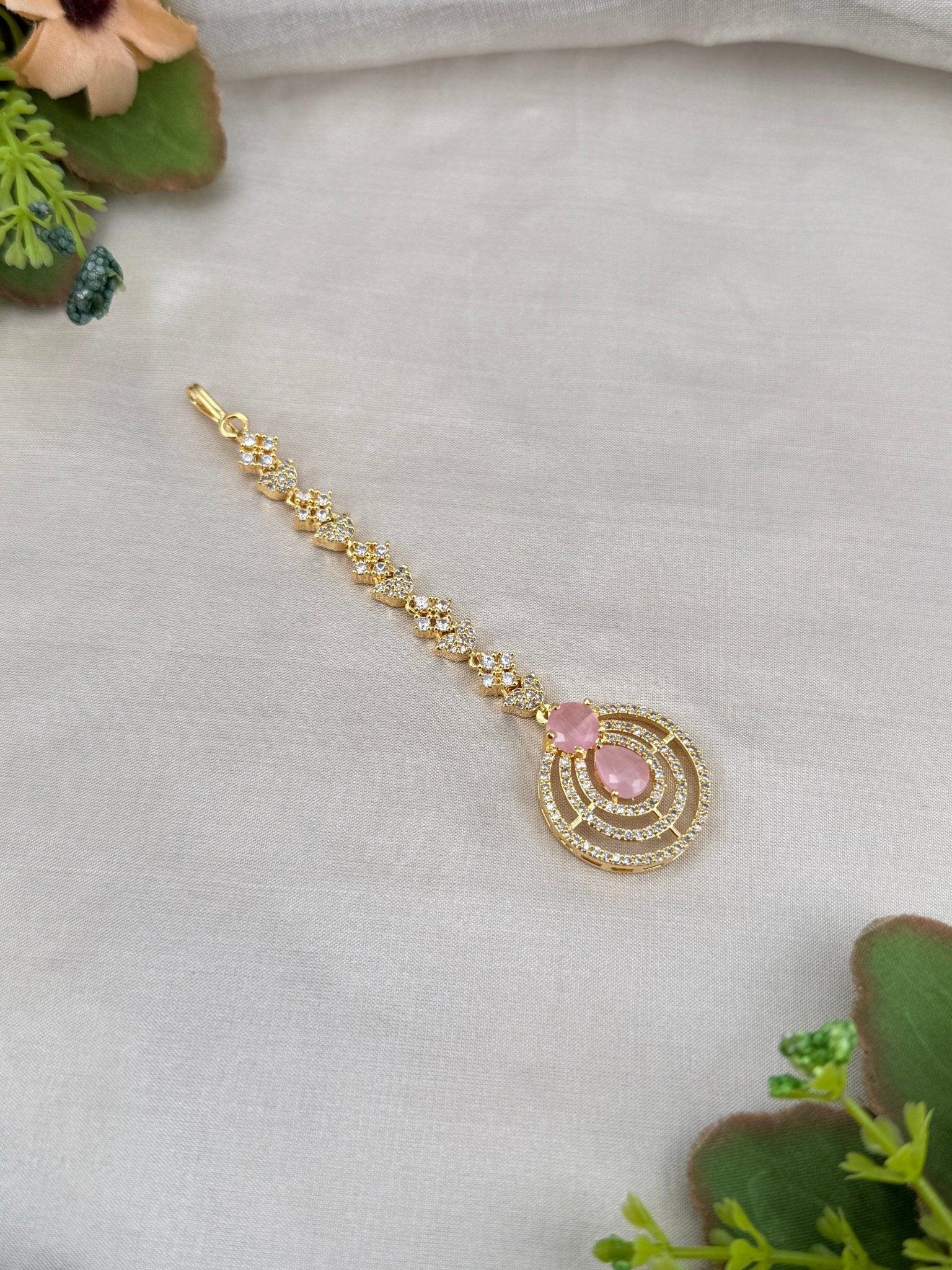 Designer Stone Maang Tikka Mathapati 4257 - Mahilas