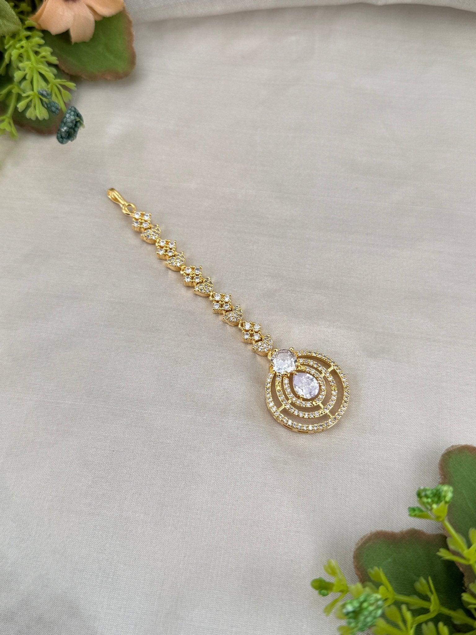Designer Stone Maang Tikka Mathapati 4260 - Mahilas