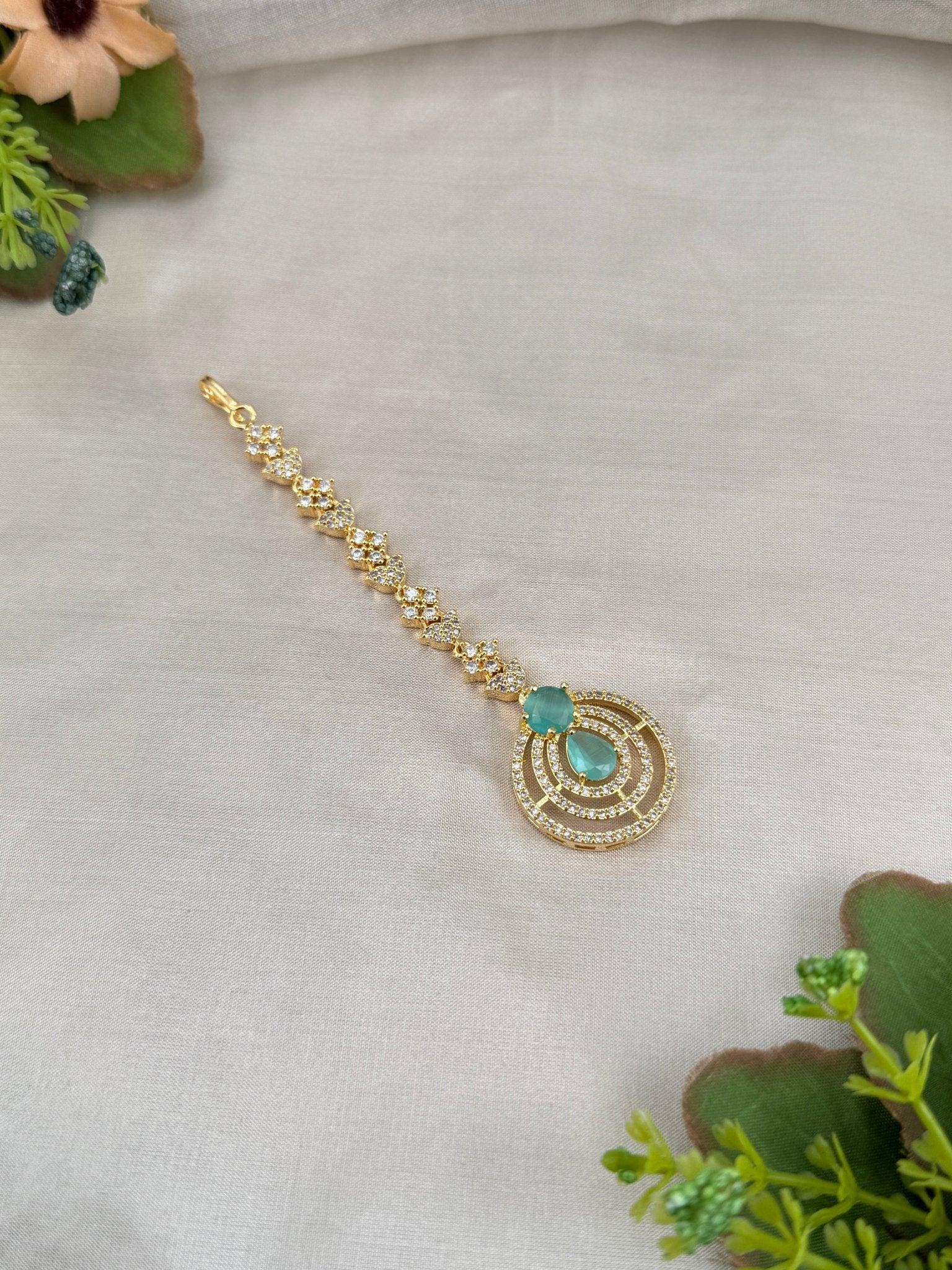 Designer Stone Maang Tikka Mathapati 4261 - Mahilas