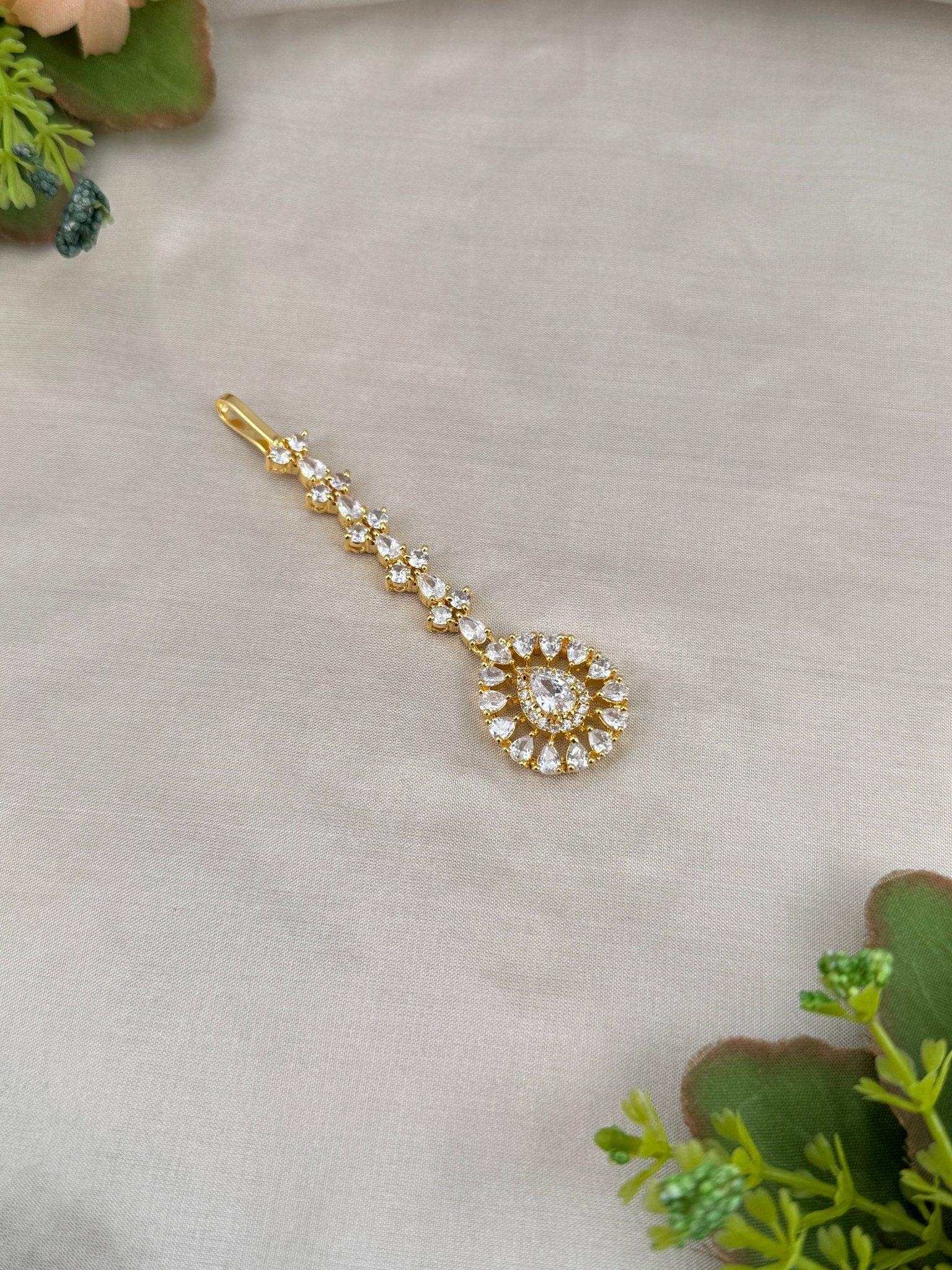Designer Stone Maang Tikka Mathapati 4262 - Mahilas