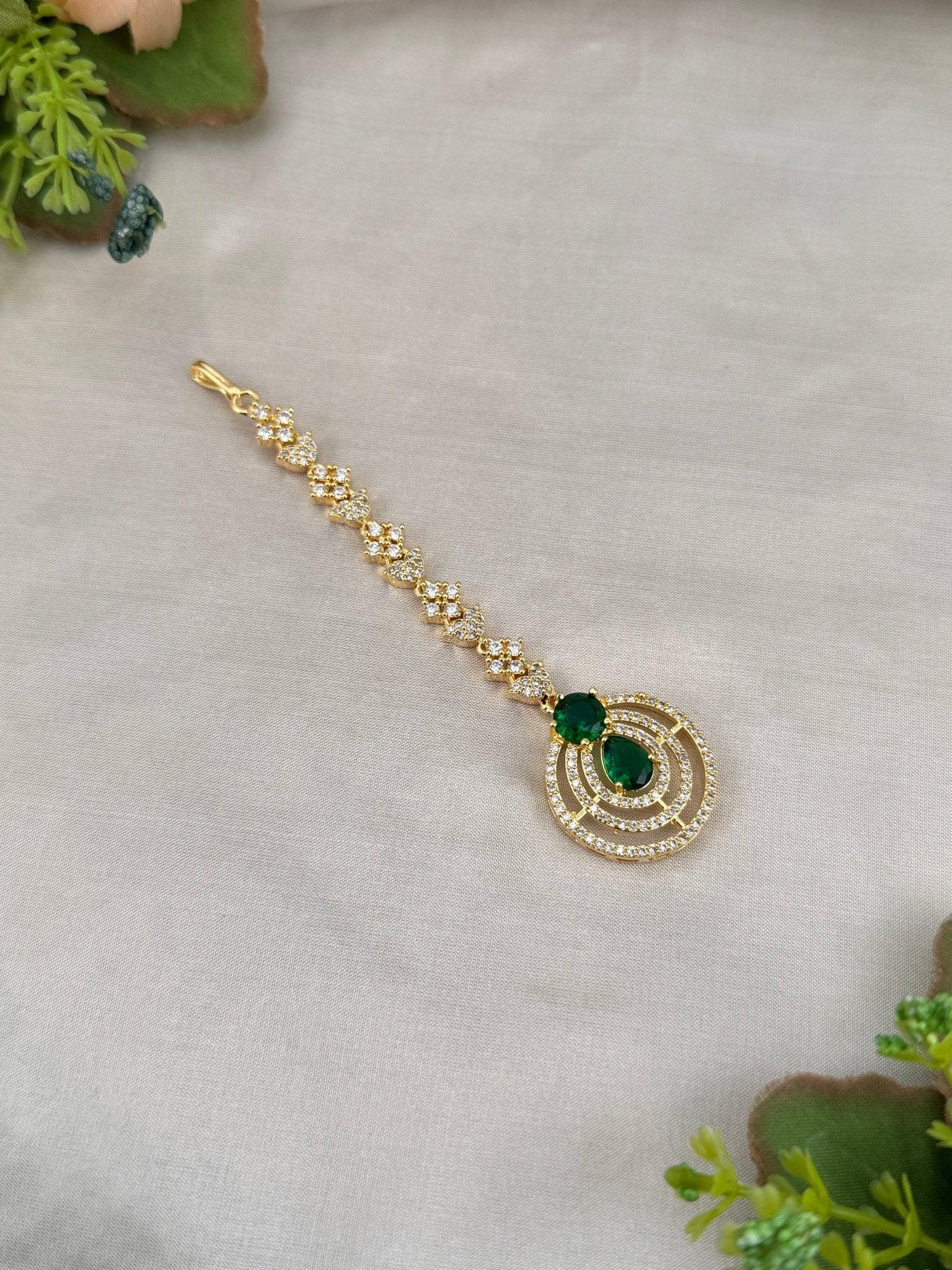 Designer Stone Maang Tikka Mathapati 4263 - Mahilas