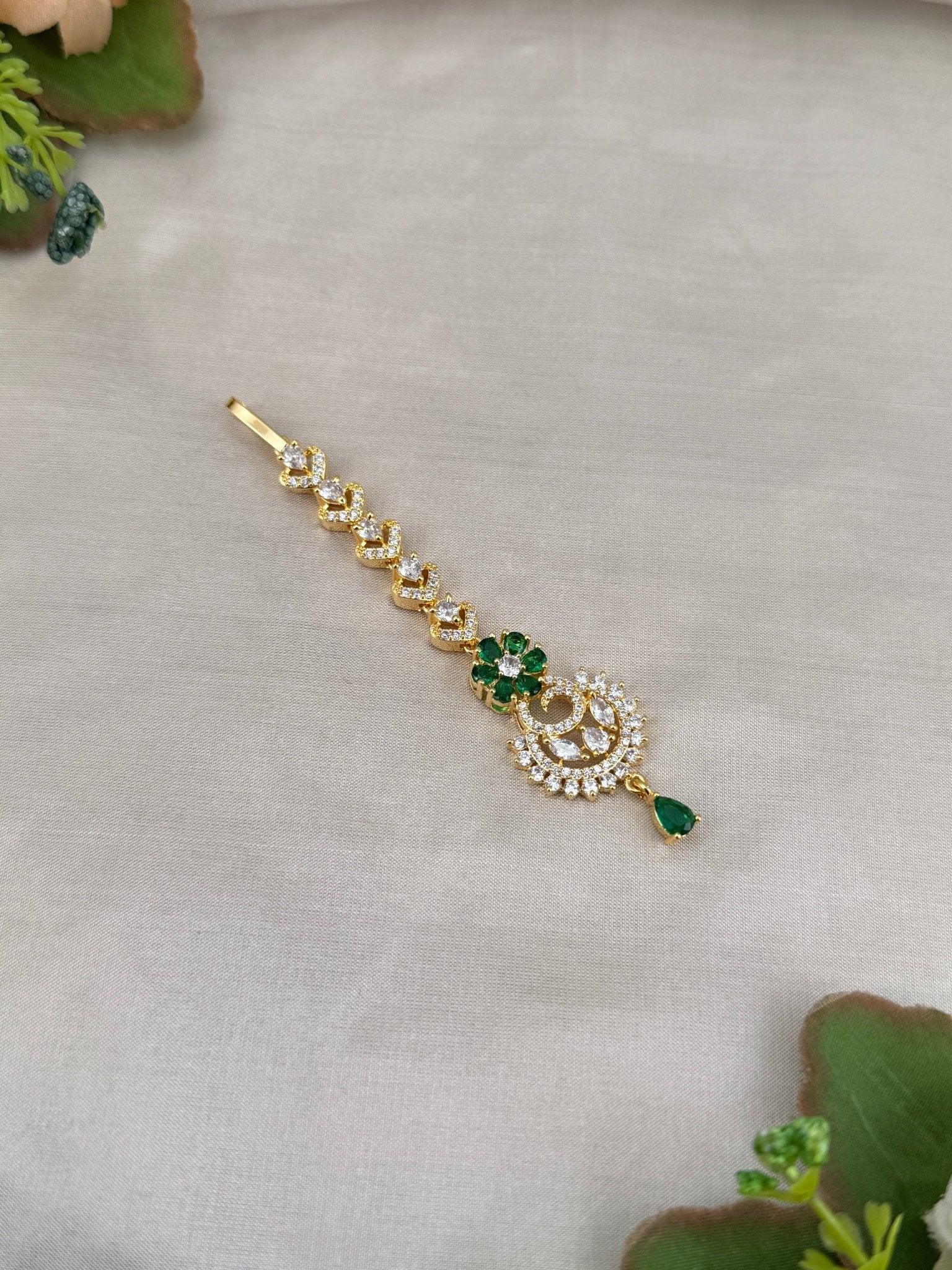 Designer Stone Maang Tikka Mathapati 4265 - Mahilas