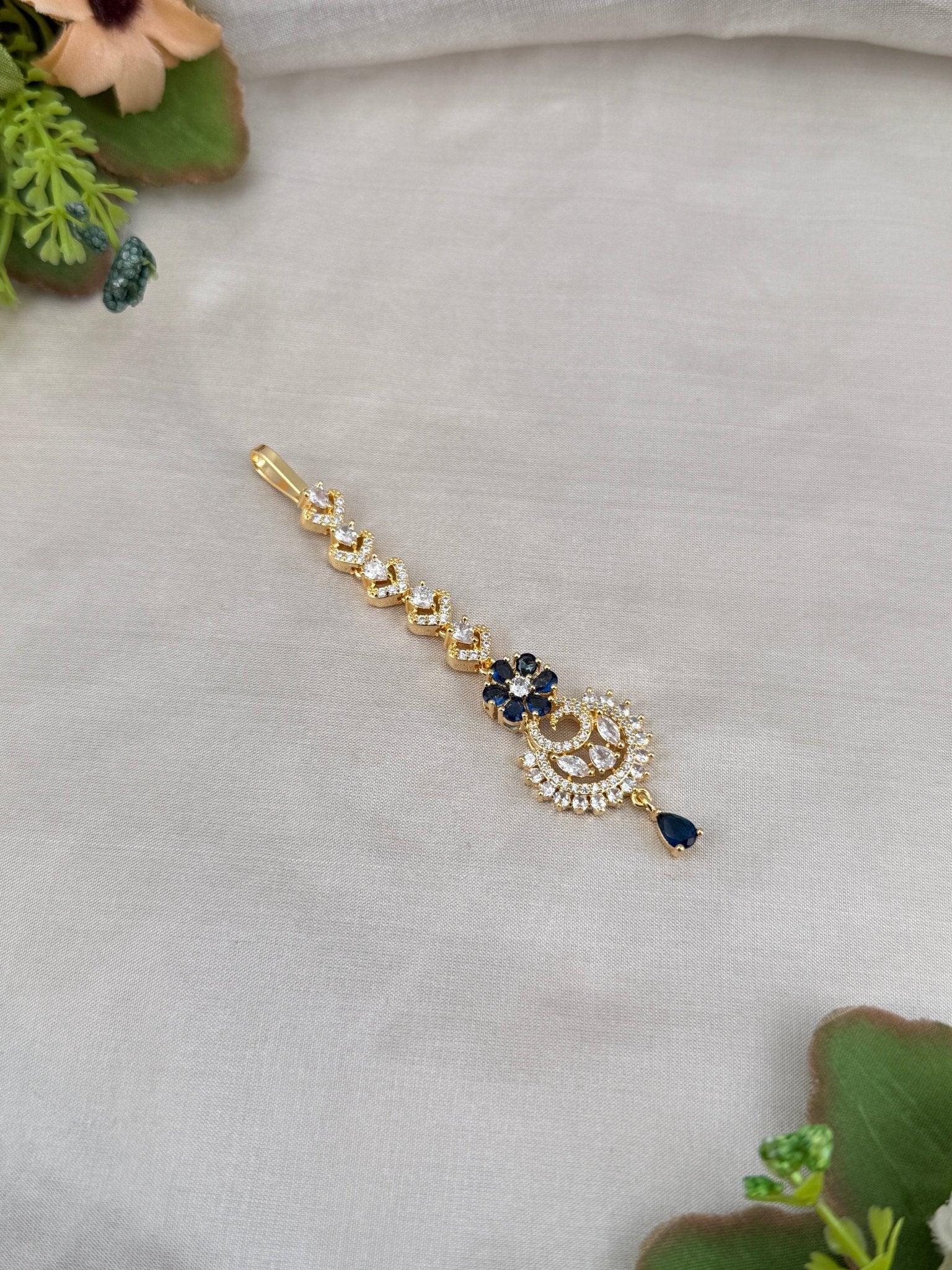 Designer Stone Maang Tikka Mathapati 4266 - Mahilas