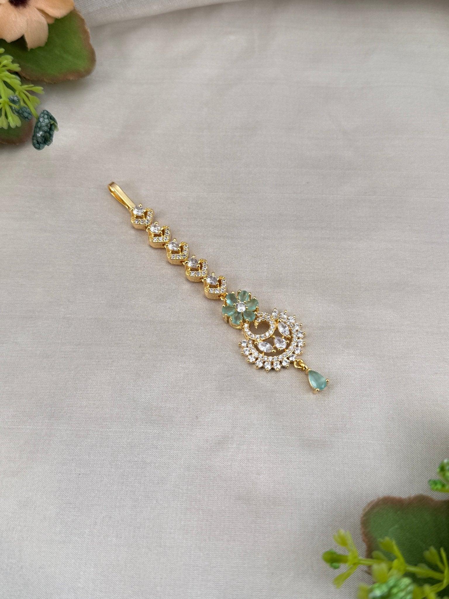 Designer Stone Maang Tikka Mathapati 4268 - Mahilas