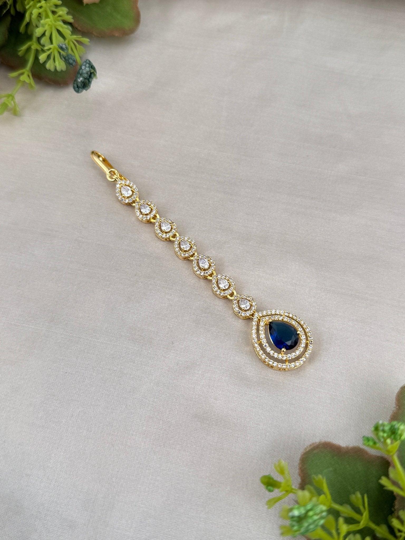 Designer Stone Maang Tikka Mathapati 4269 - Mahilas