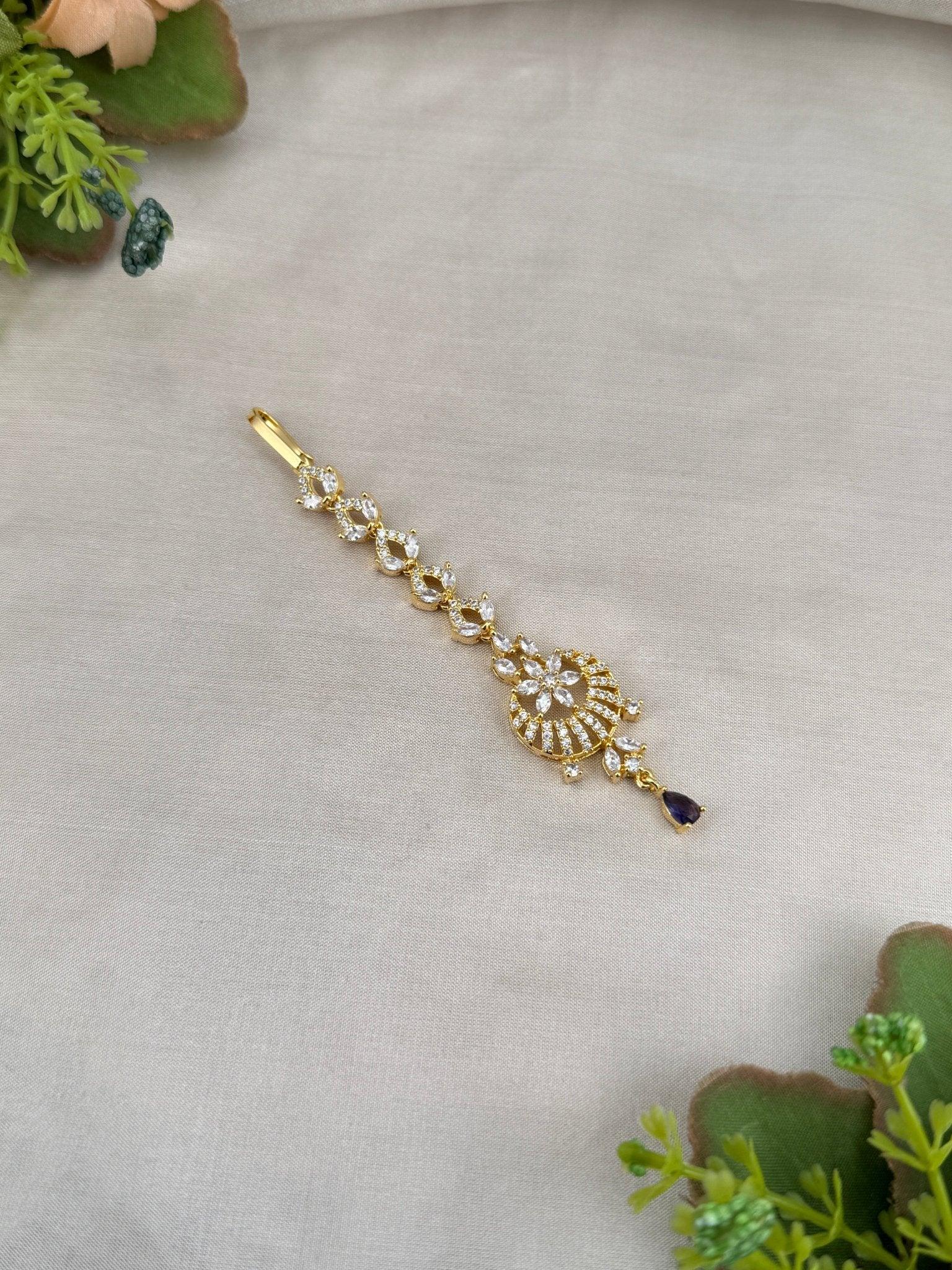 Designer Stone Maang Tikka Mathapati 4272 - Mahilas