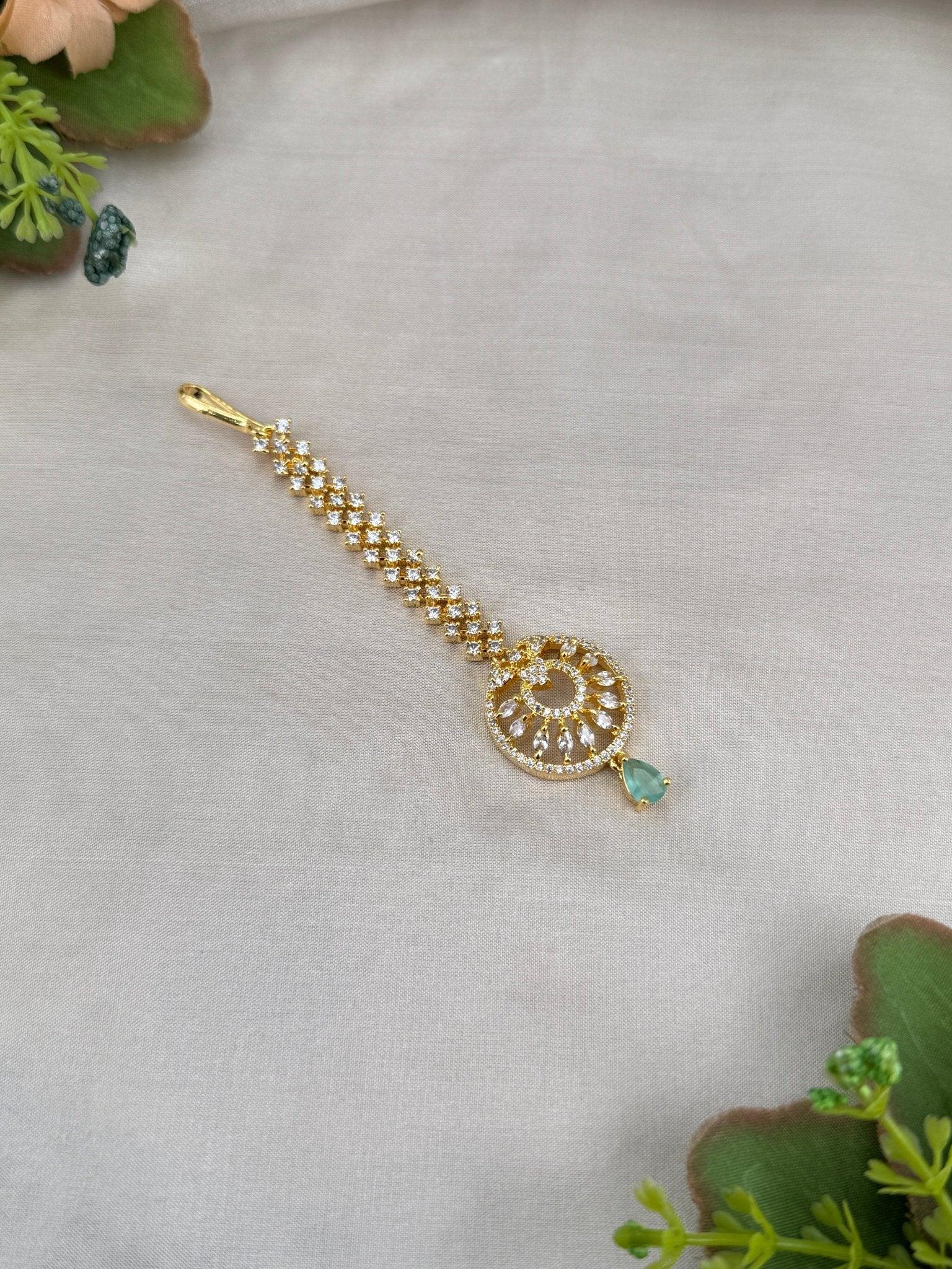 Designer Stone Maang Tikka Mathapati 4273 - Mahilas