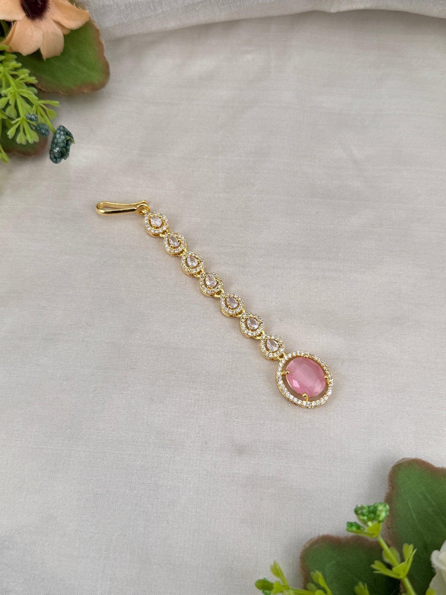 Designer Stone Maang Tikka Mathapati 4275 - Mahilas