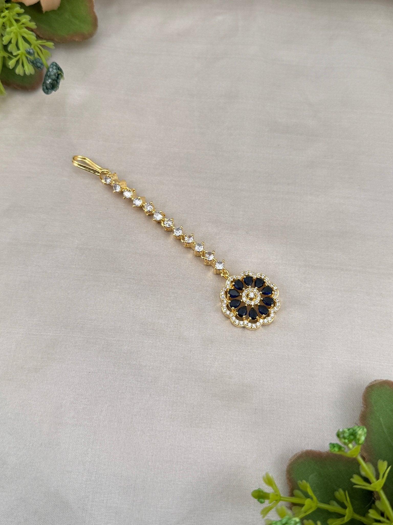 Designer Stone Maang Tikka Mathapati 4283 - Mahilas