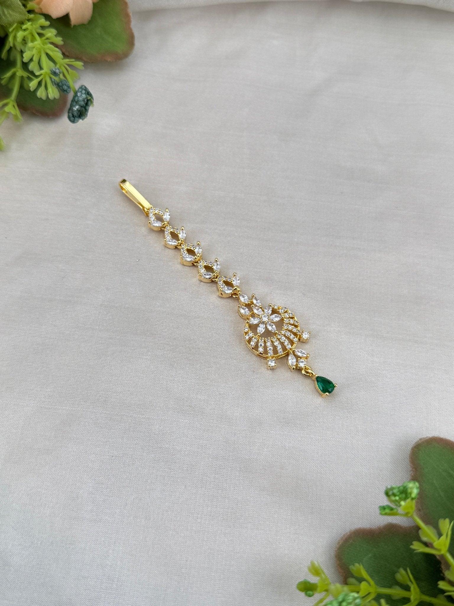 Designer Stone Maang Tikka Mathapati 4285 - Mahilas