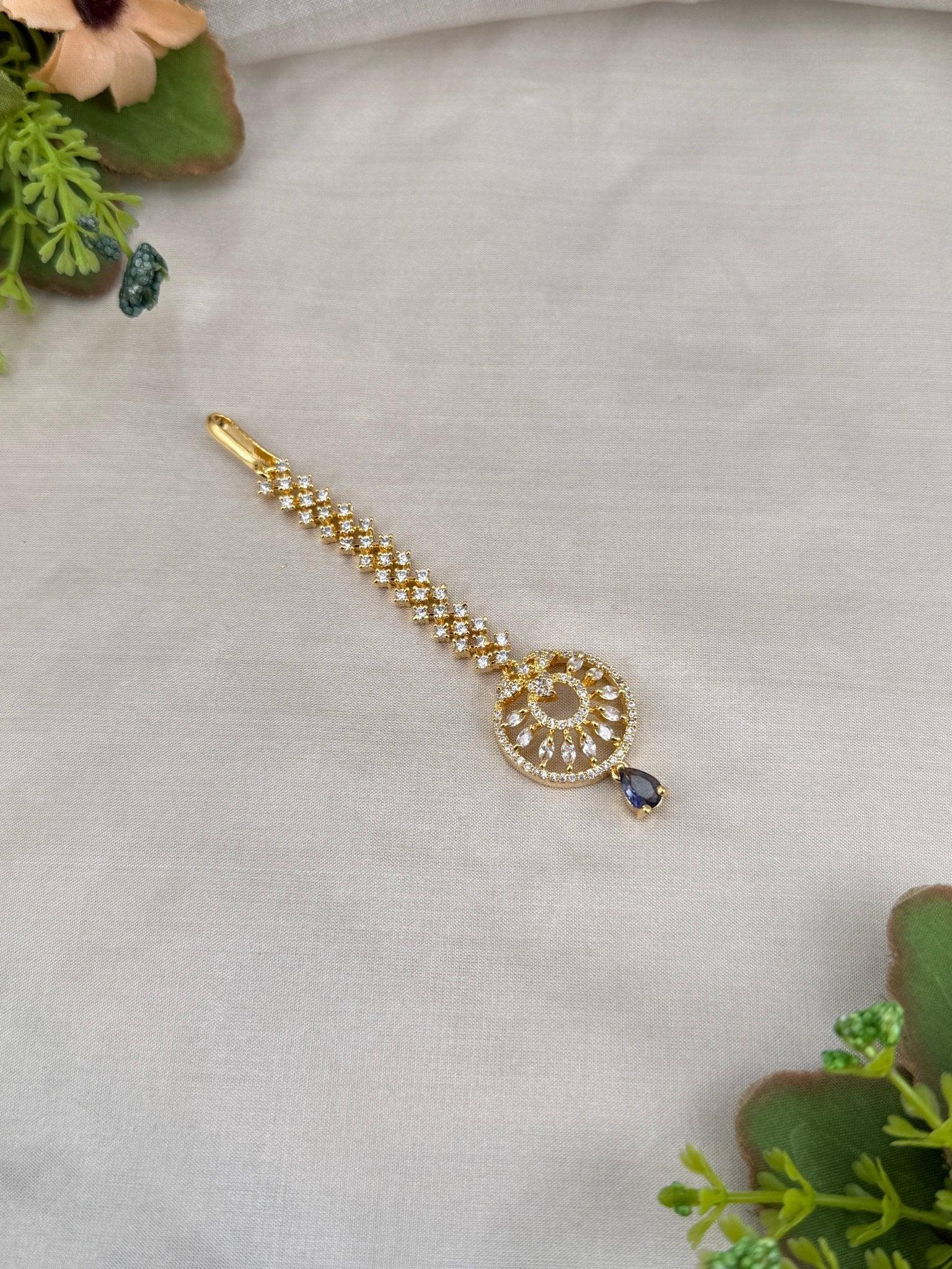 Designer Stone Maang Tikka Mathapati 4287 - Mahilas