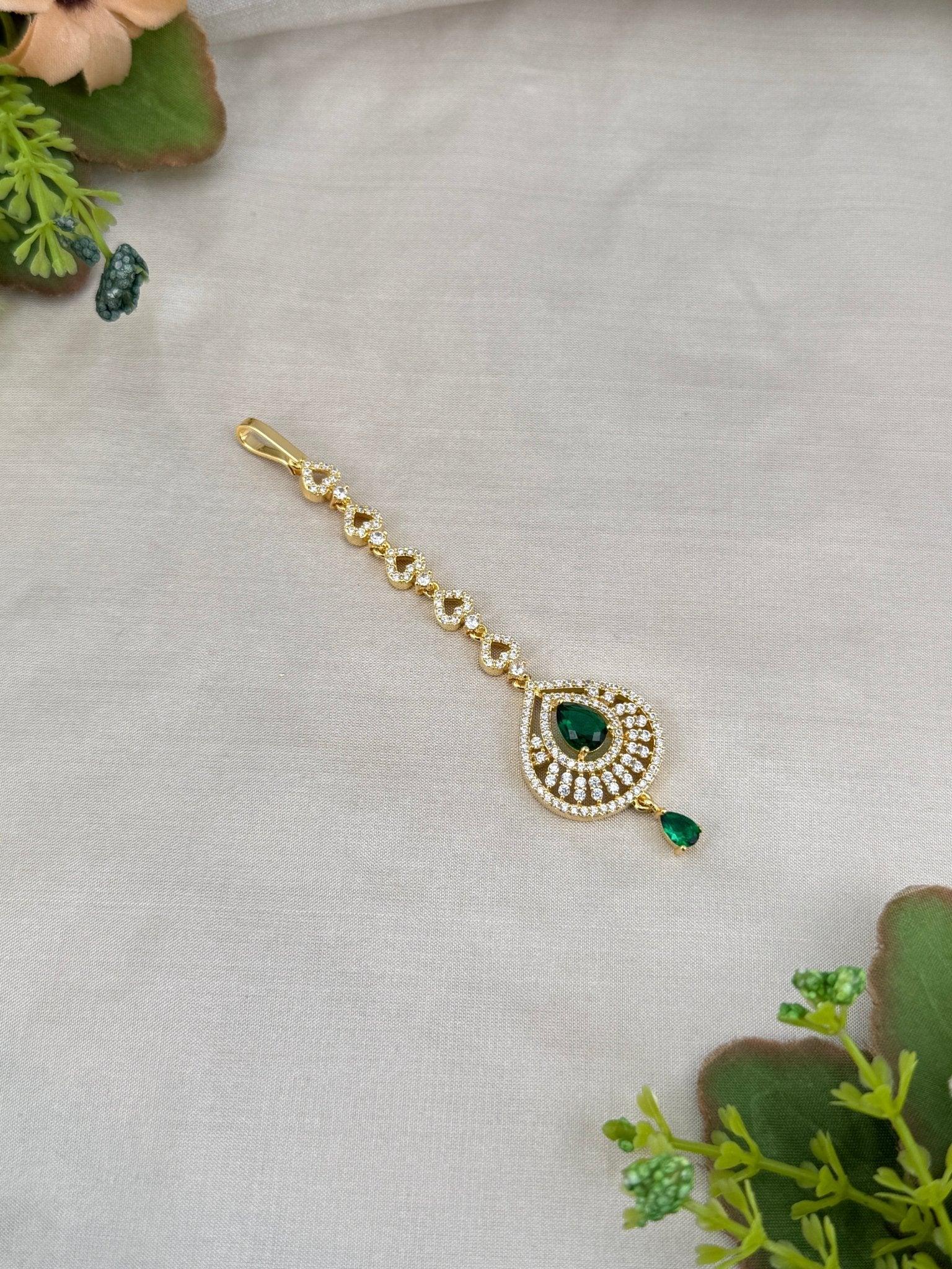 Designer Stone Maang Tikka Mathapati 4291 - Mahilas