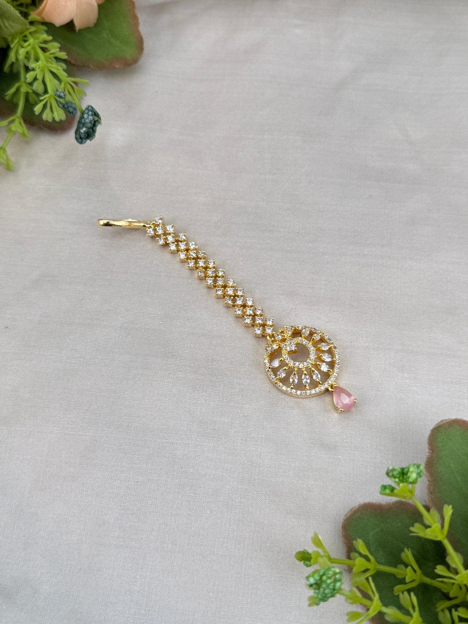 Designer Stone Maang Tikka Mathapati 4292 - Mahilas