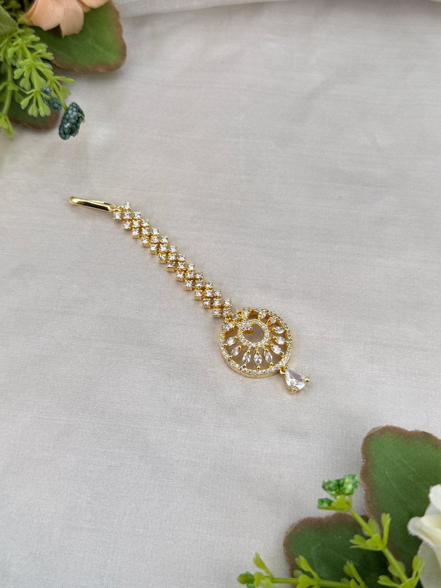 Designer Stone Maang Tikka Mathapati 4293 - Mahilas