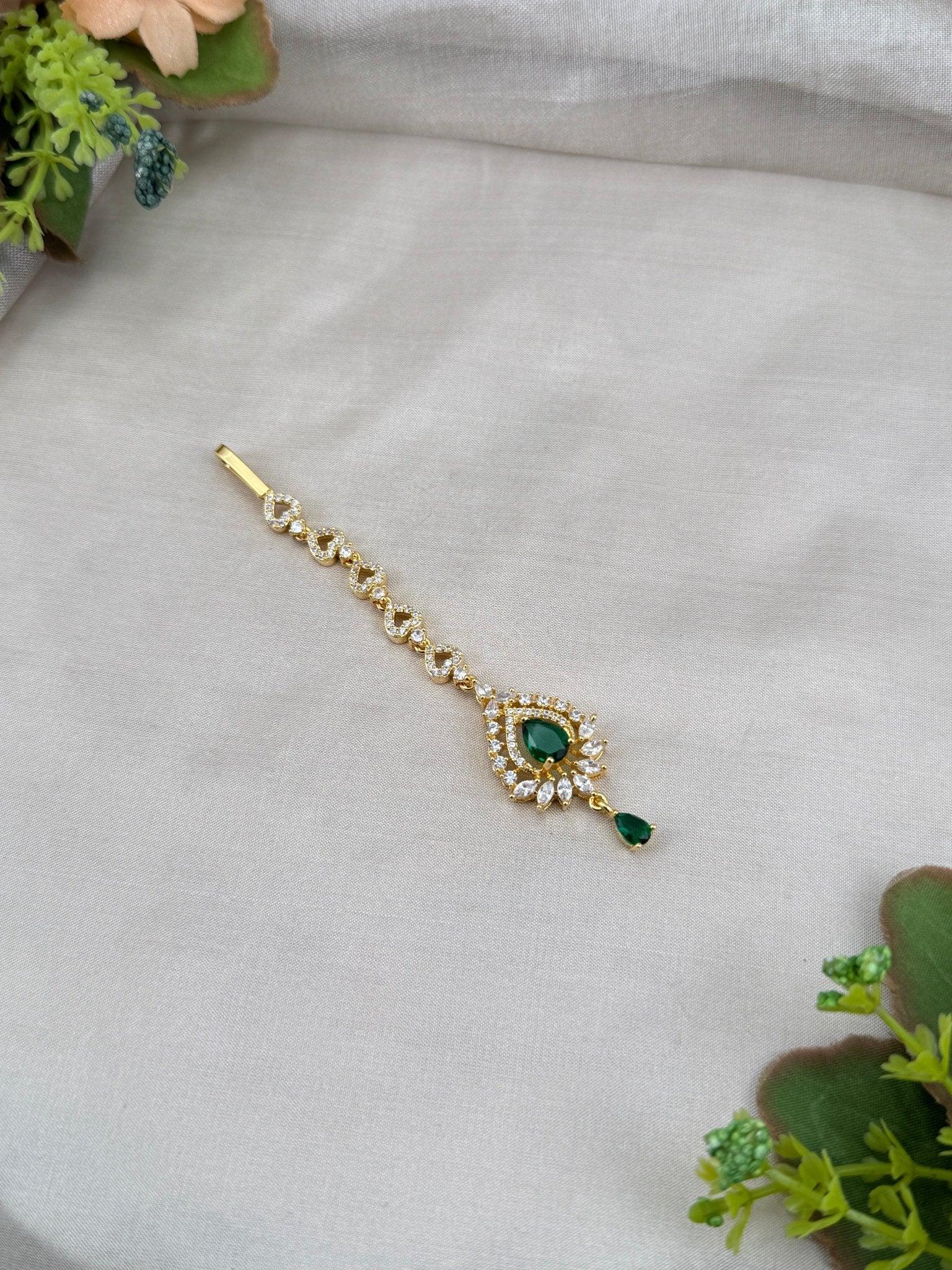 Designer Stone Maang Tikka Mathapati 4297 - Mahilas