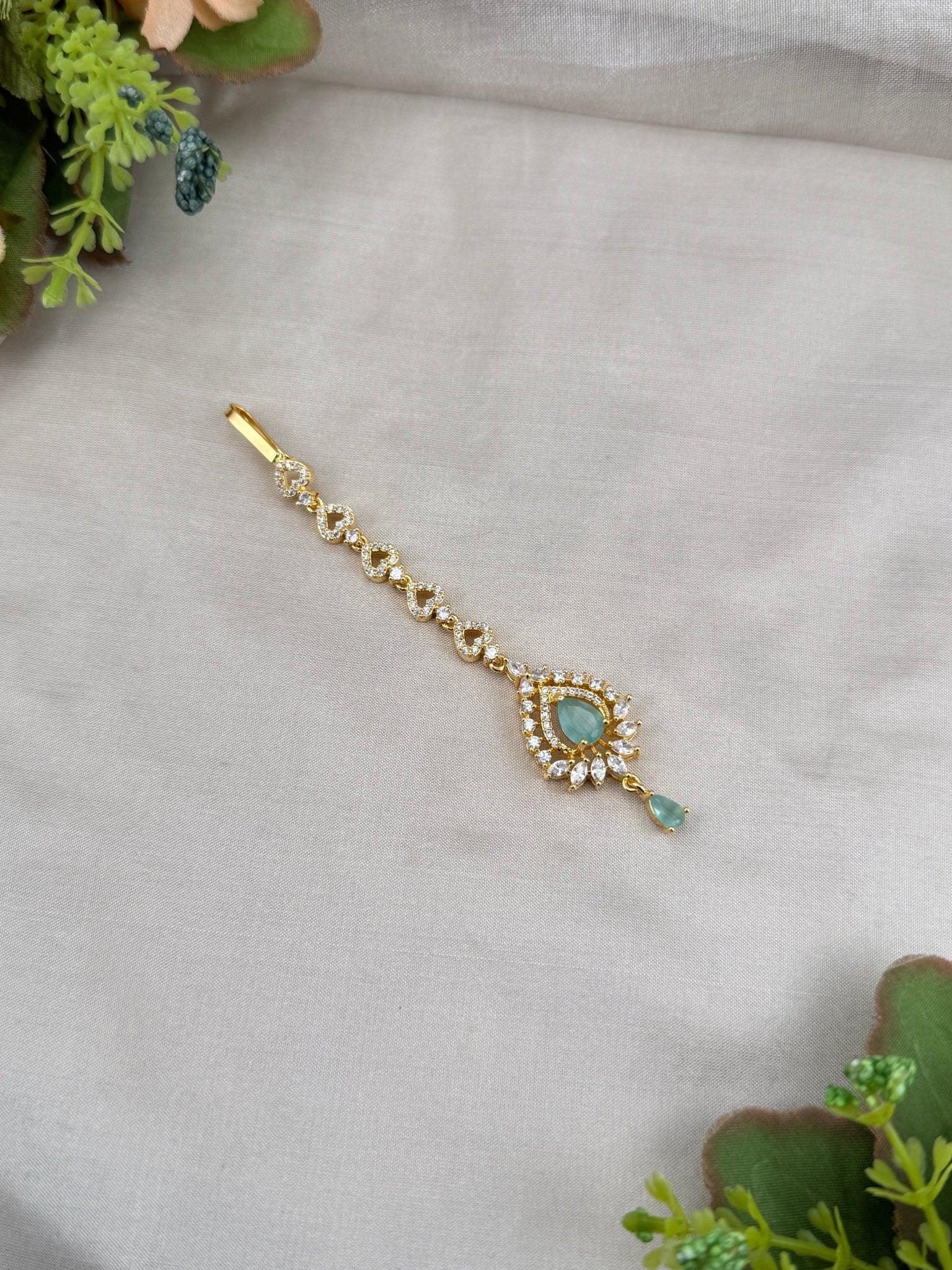 Designer Stone Maang Tikka Mathapati 4307 - Mahilas