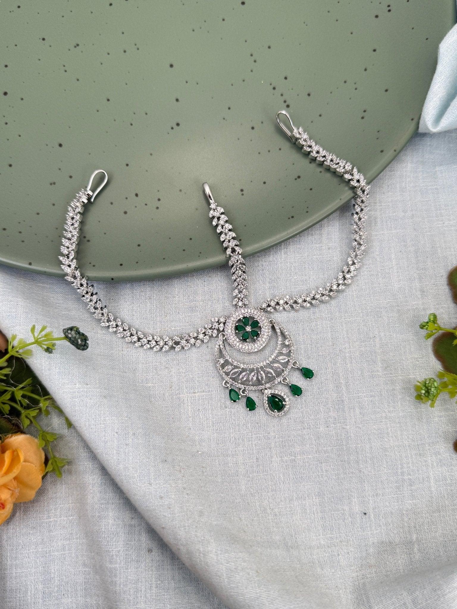 Designer Stone Maang Tikka Mathapatti 356 - Mahilas