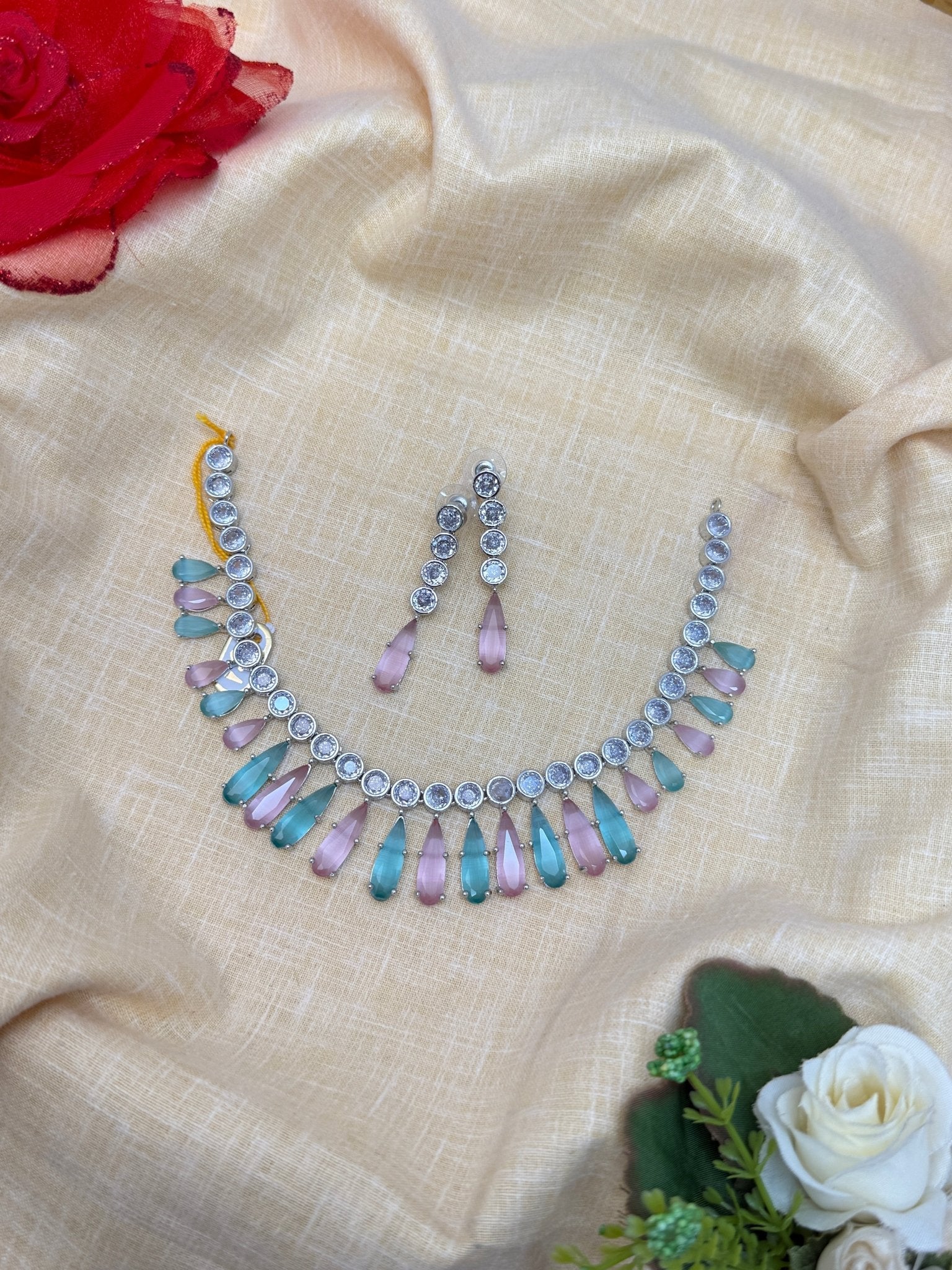 Designer Stone Necklace 0144 - Mahilas