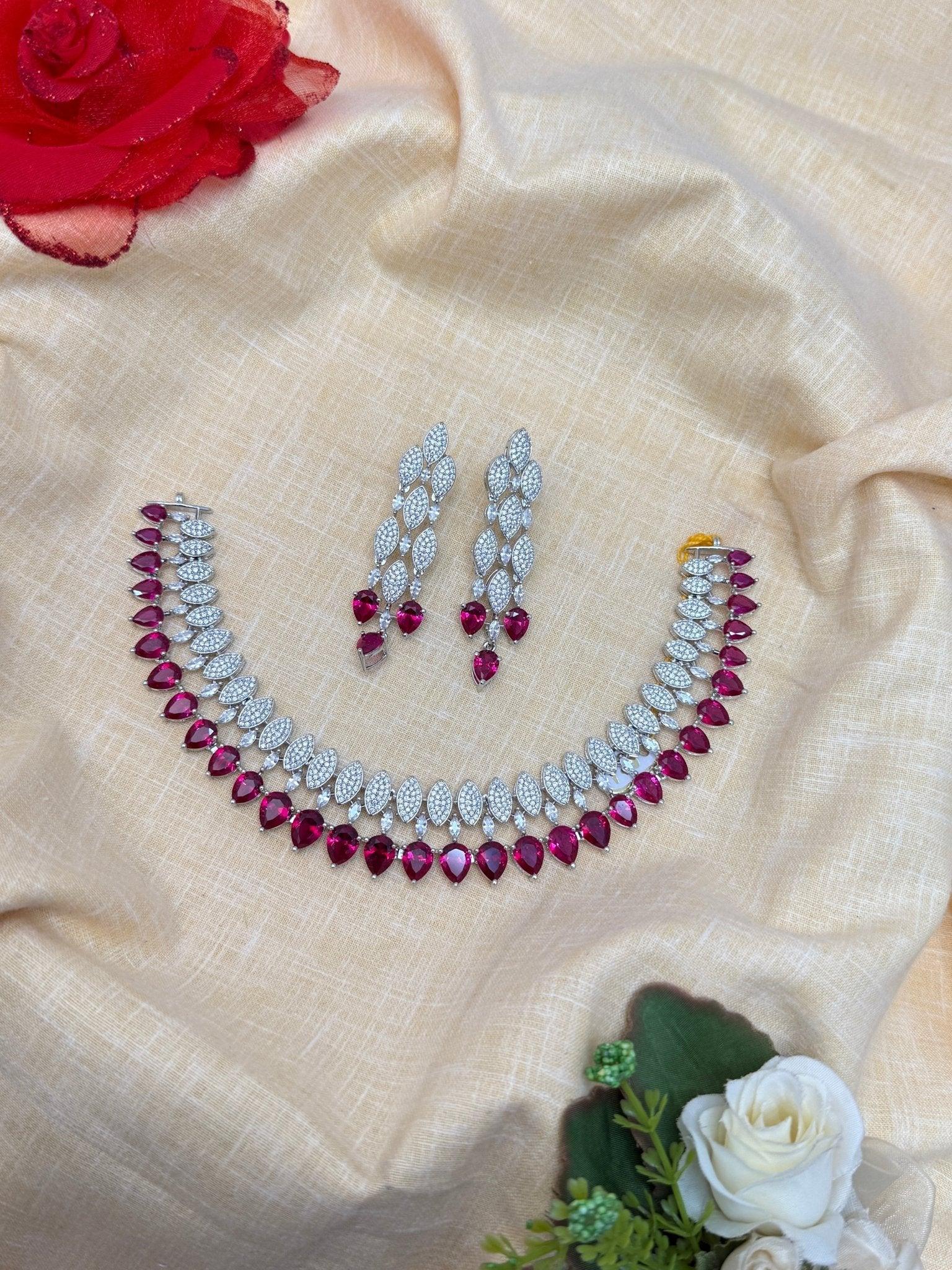 Designer Stone Necklace 0145 - Mahilas