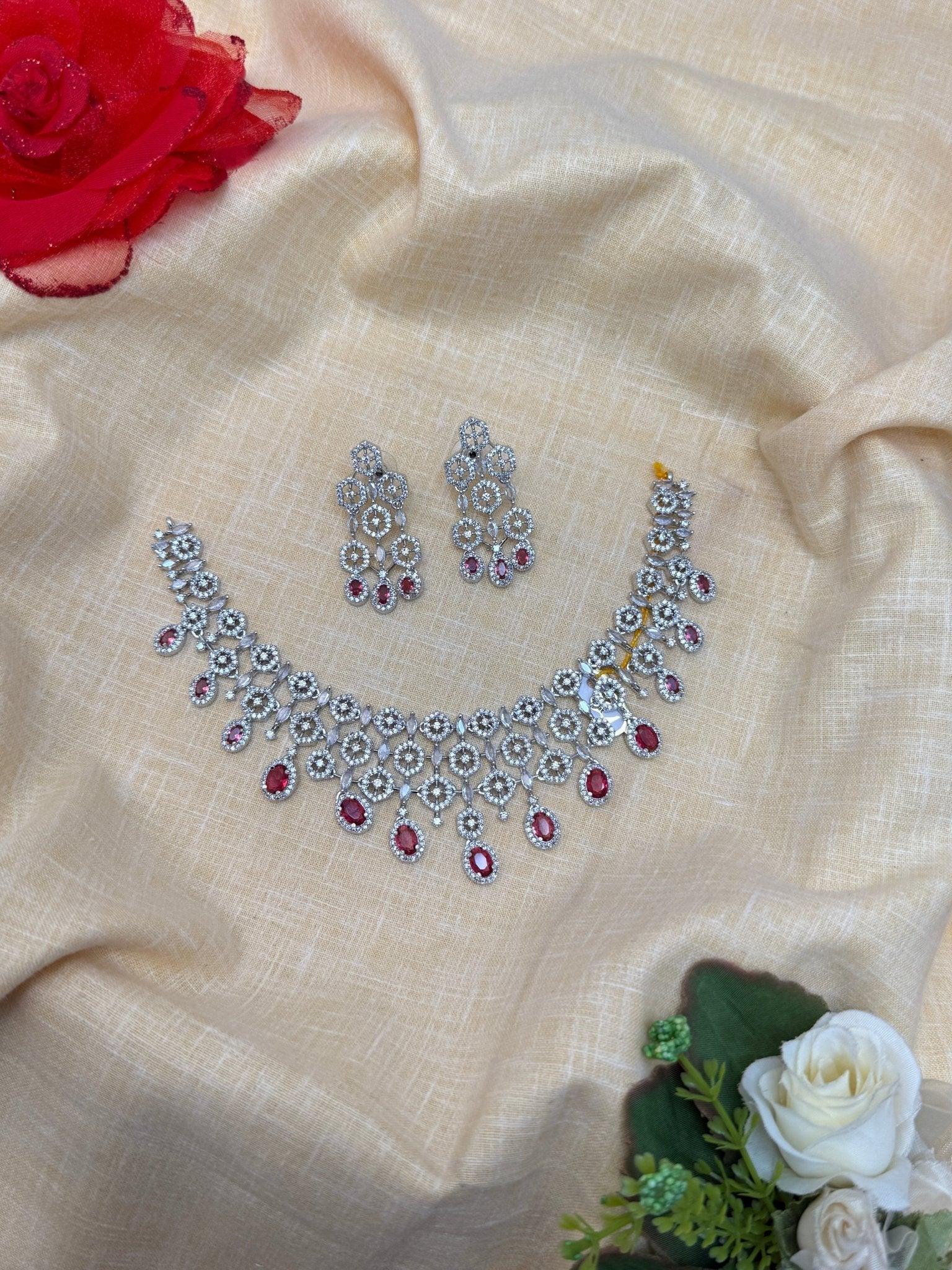 Designer Stone Necklace 0149 - Mahilas