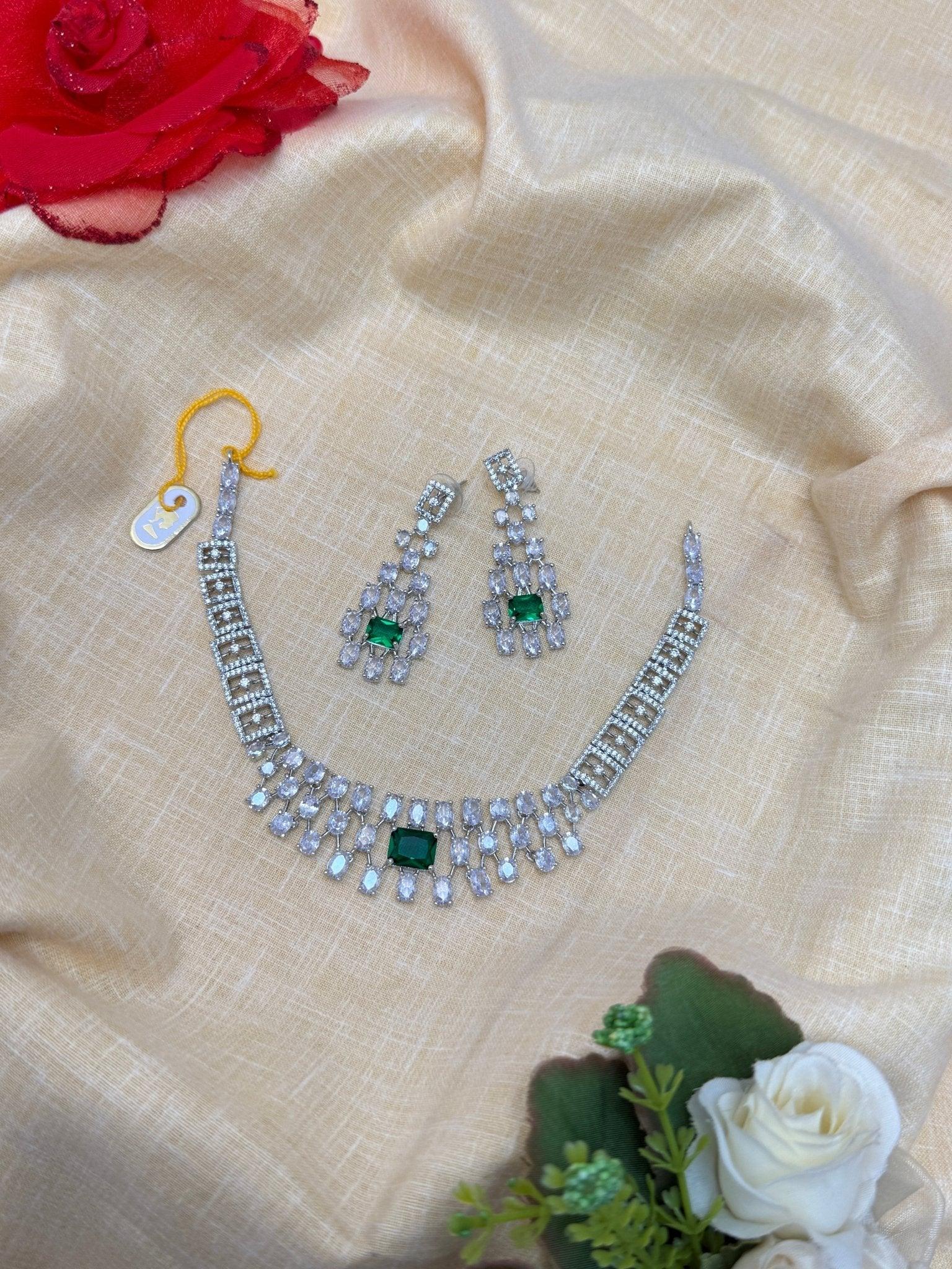 Designer Stone Necklace 0150 - Mahilas