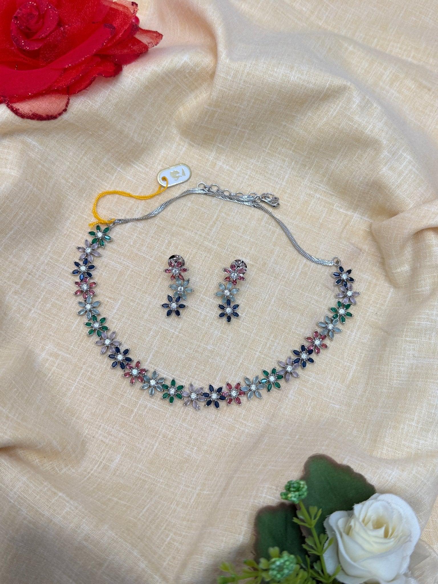 Designer Stone Necklace 0151 - Mahilas