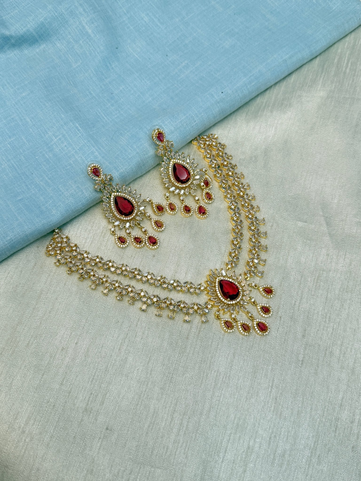 Designer Stone Necklace 0412 - Mahilas
