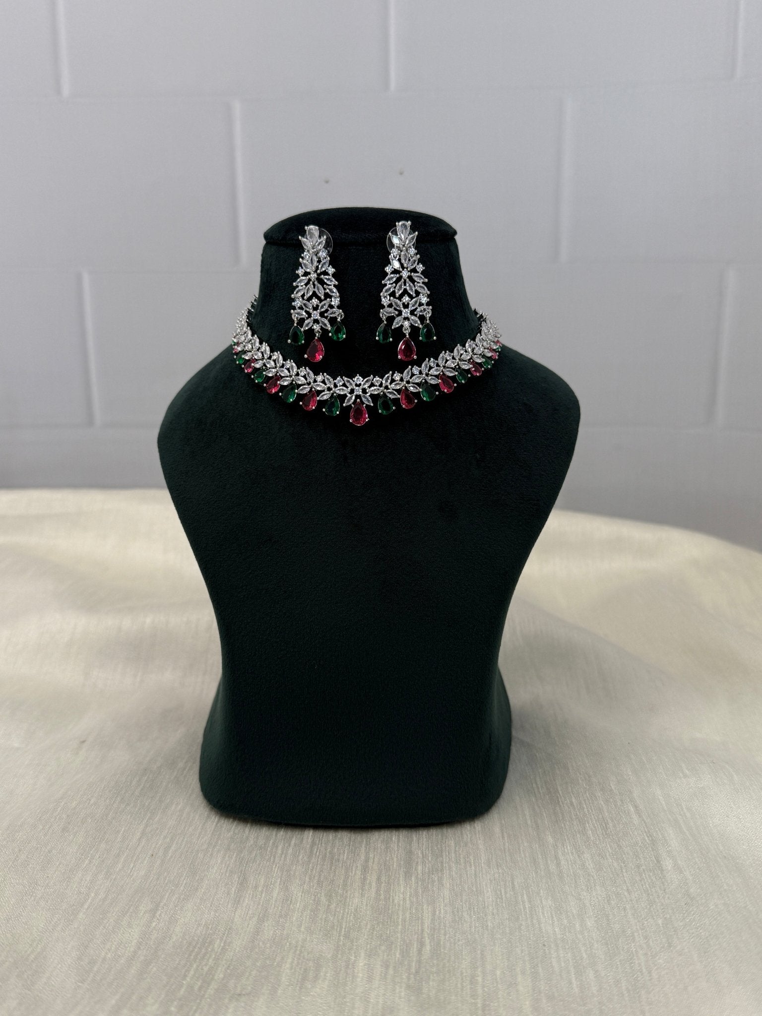 Designer Stone Necklace 0414 - Mahilas