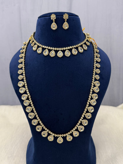 Designer Stone Necklace Premium Set (6 colours) 0422 - Mahilas