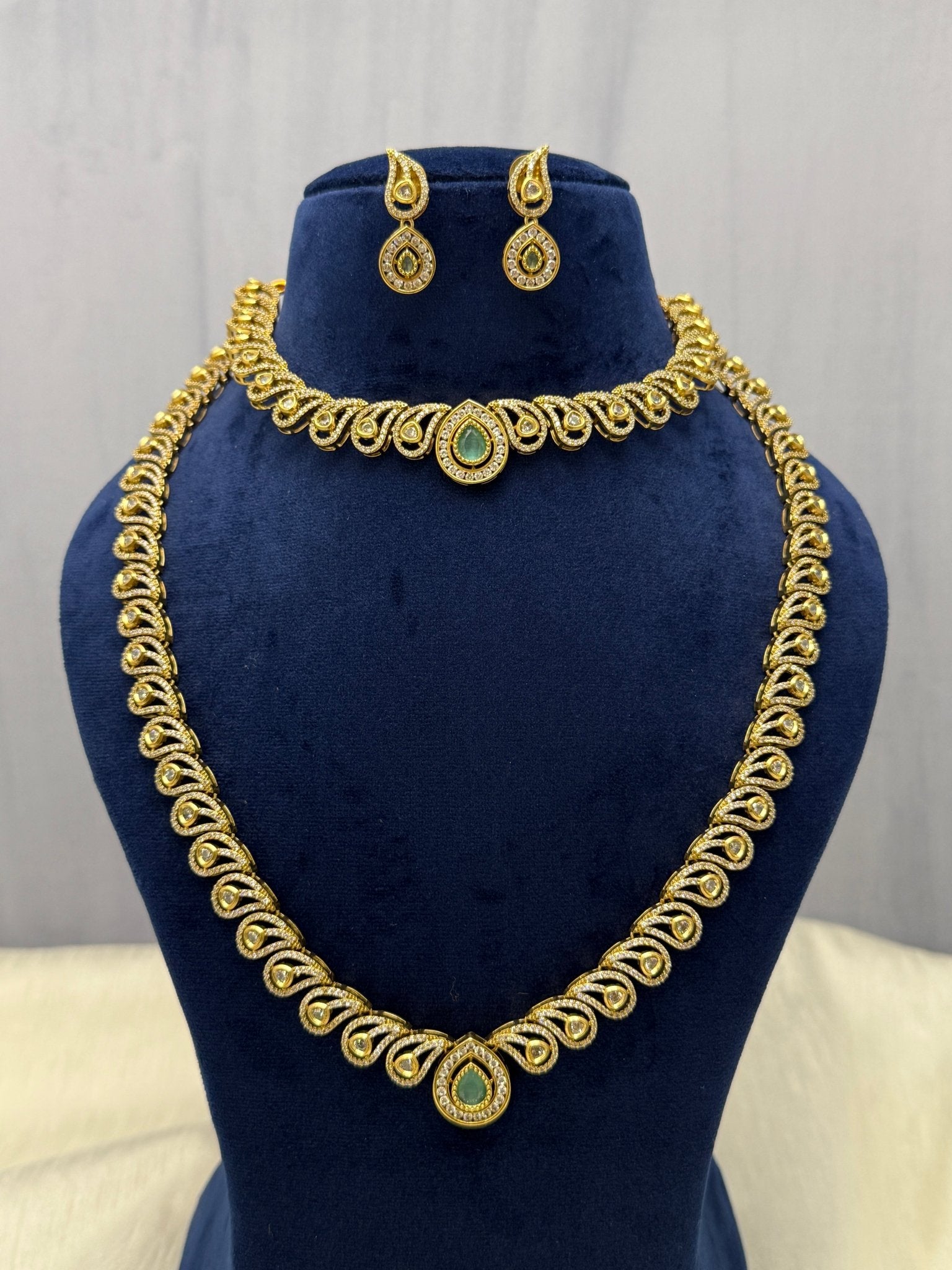 Designer Stone Necklace Premium Set (6 colours) 0423 - Mahilas